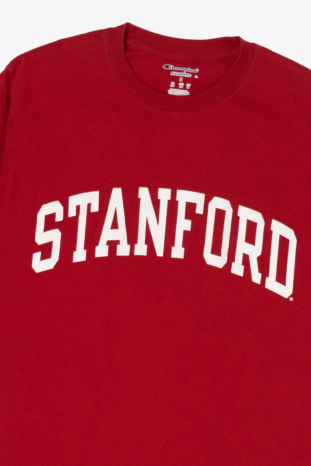 Red Stanford University Champion T-Shirt (2010s)