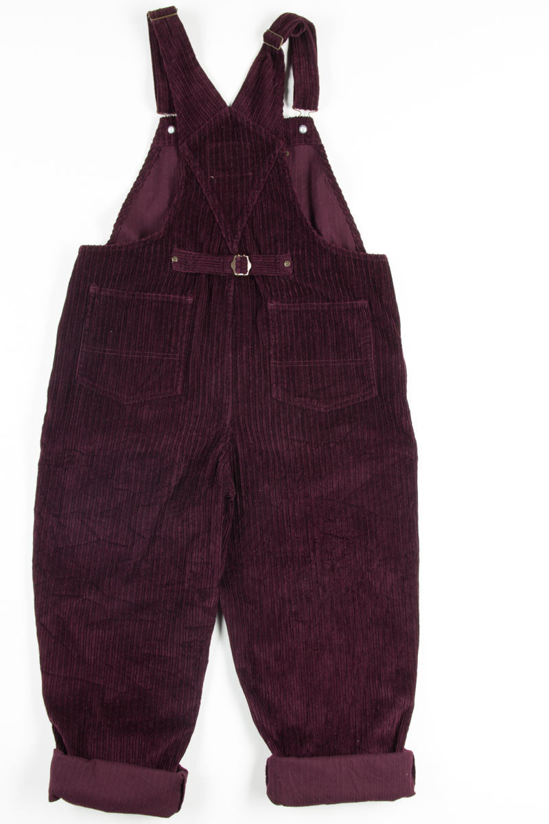 Burgundy Corduroy Overalls