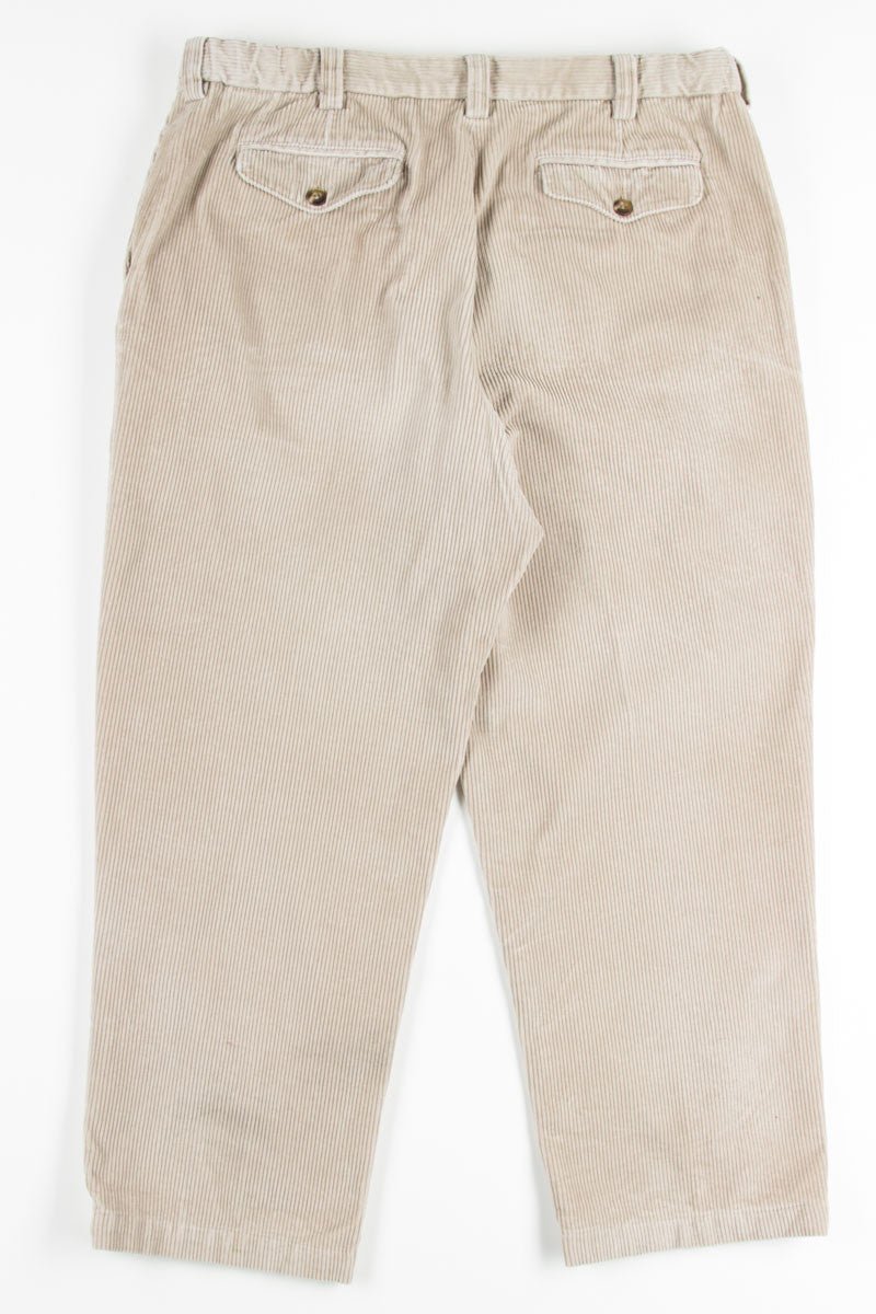 Beige L.L. Bean Corduroy Pants