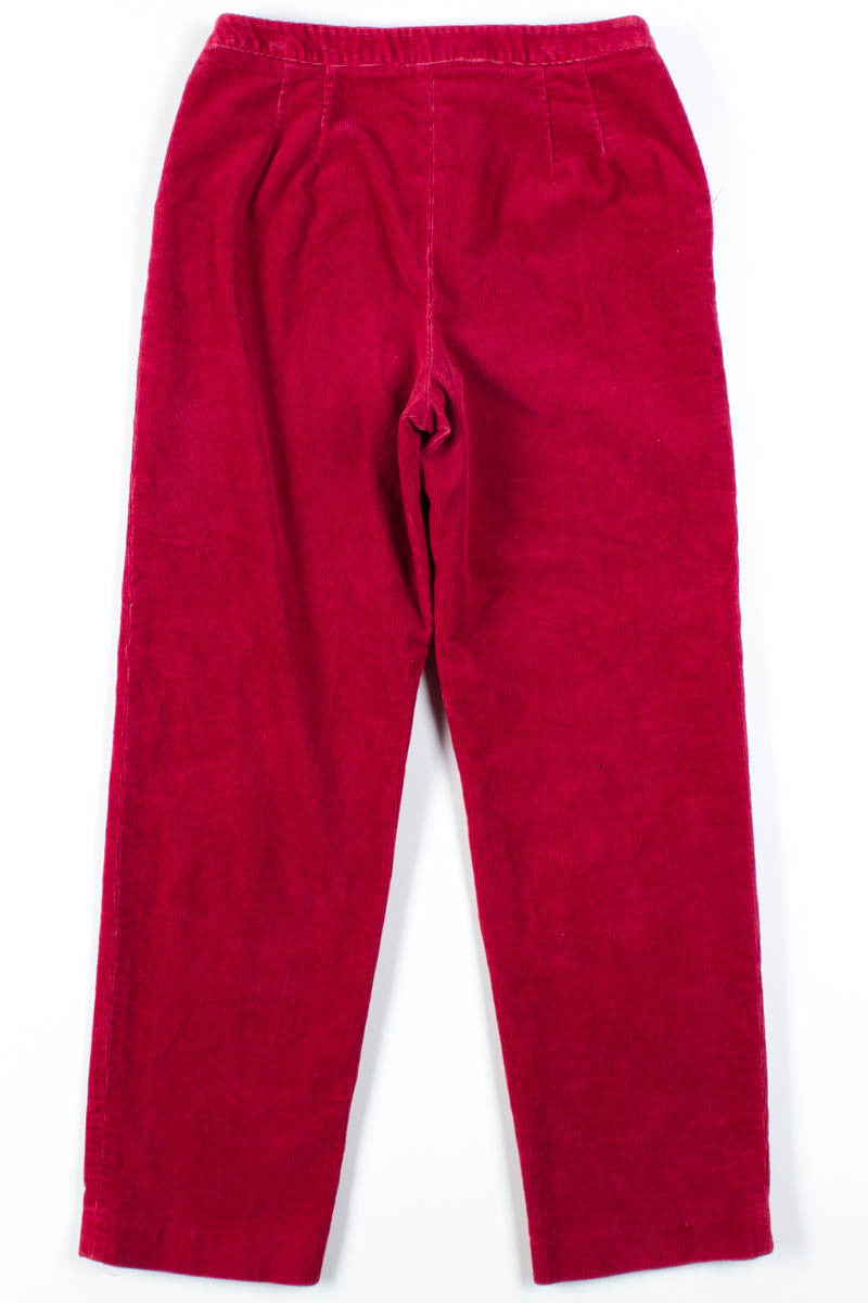 Strawberry Corduroy Pants