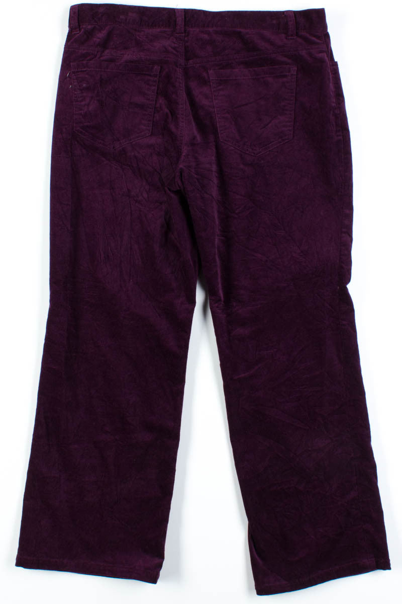 Burgundy Velvet Pants