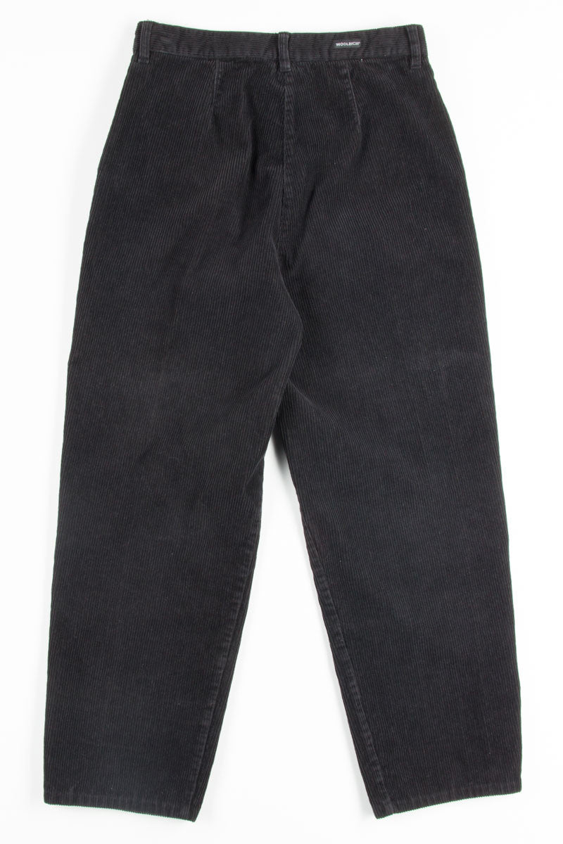 Black Woolrich Corduroy Pants
