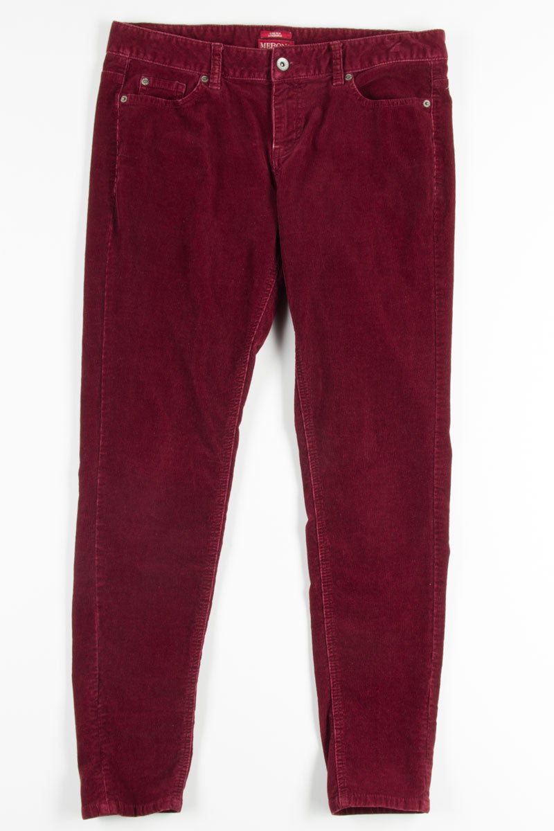 Burgundy Corduroy Pants
