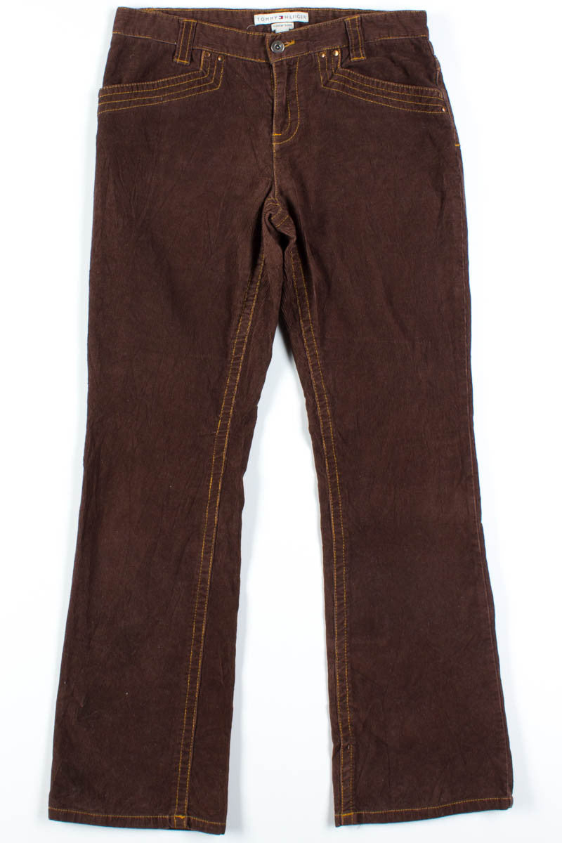 Brown & Orange Corduroy Pants