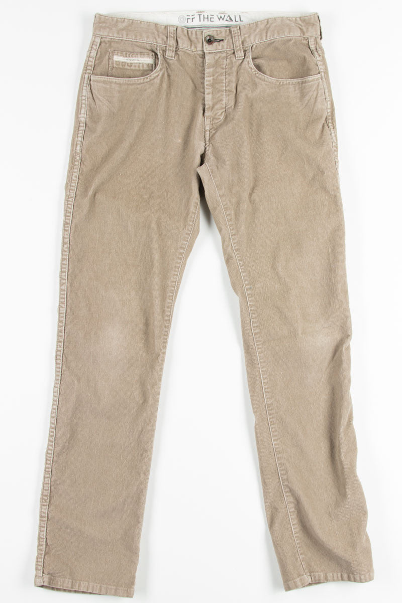 Beige Vans Corduroy Pants