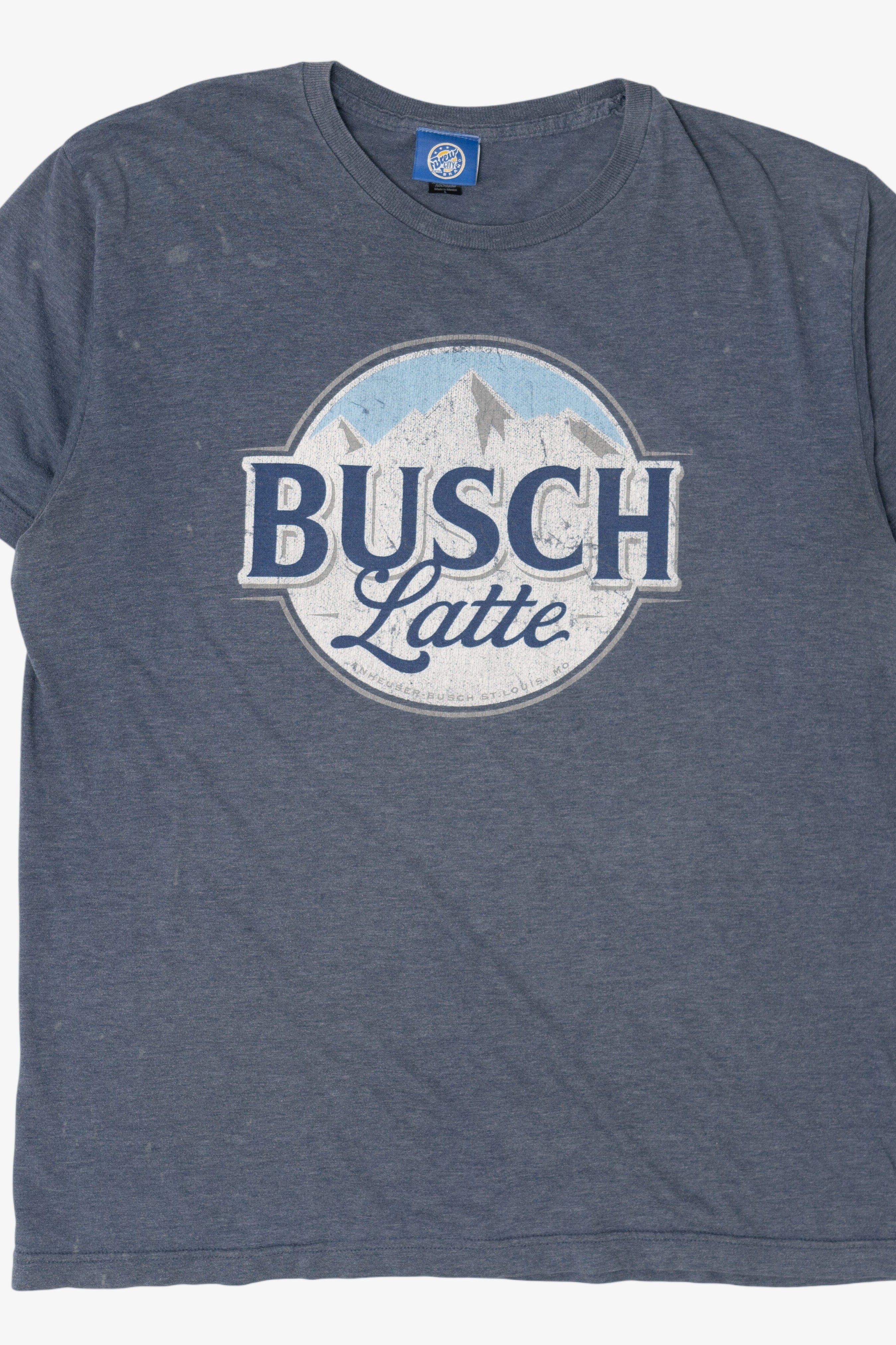 Distressed Busch Latte T-Shirt (2010s)