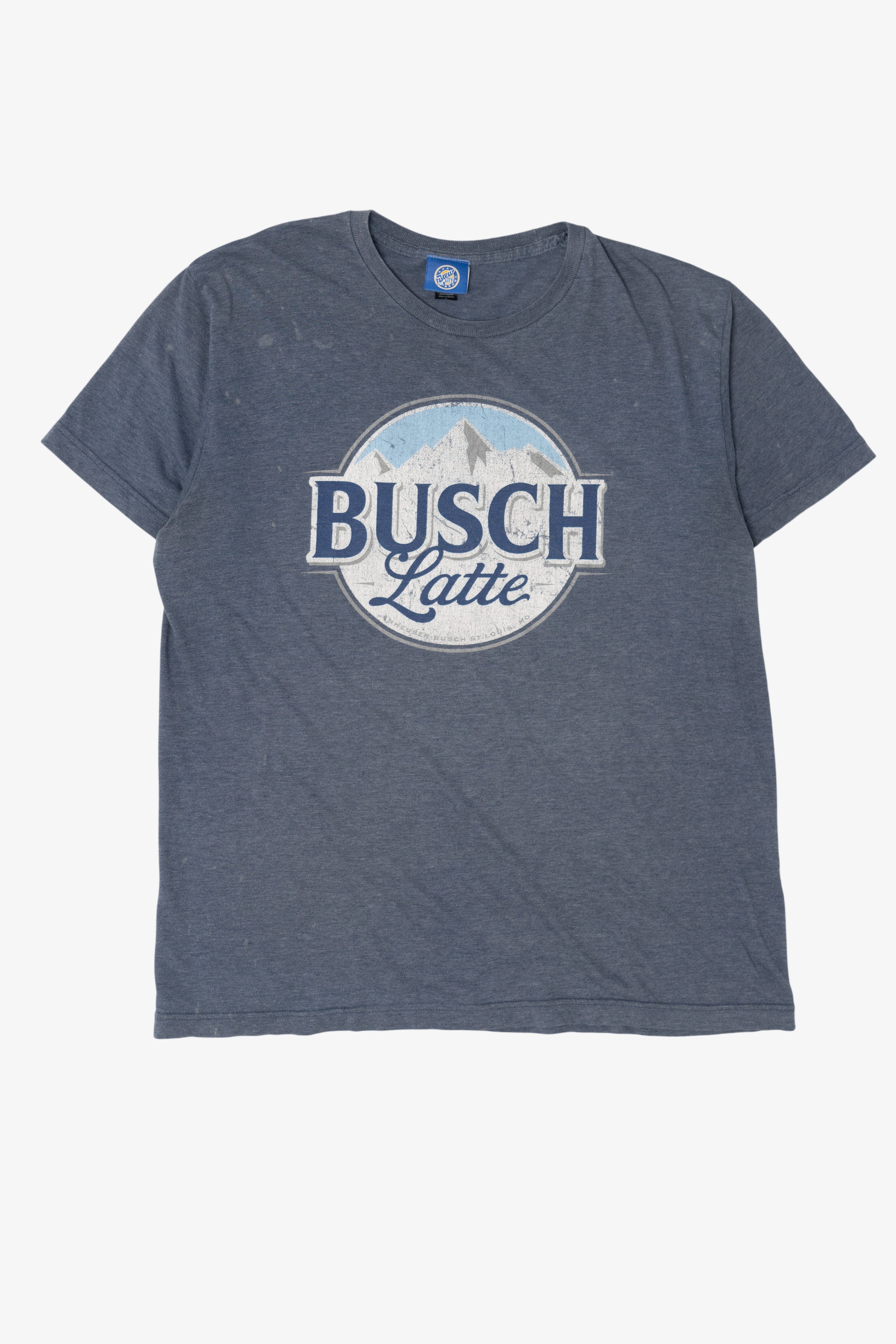 Distressed Busch Latte T-Shirt (2010s)