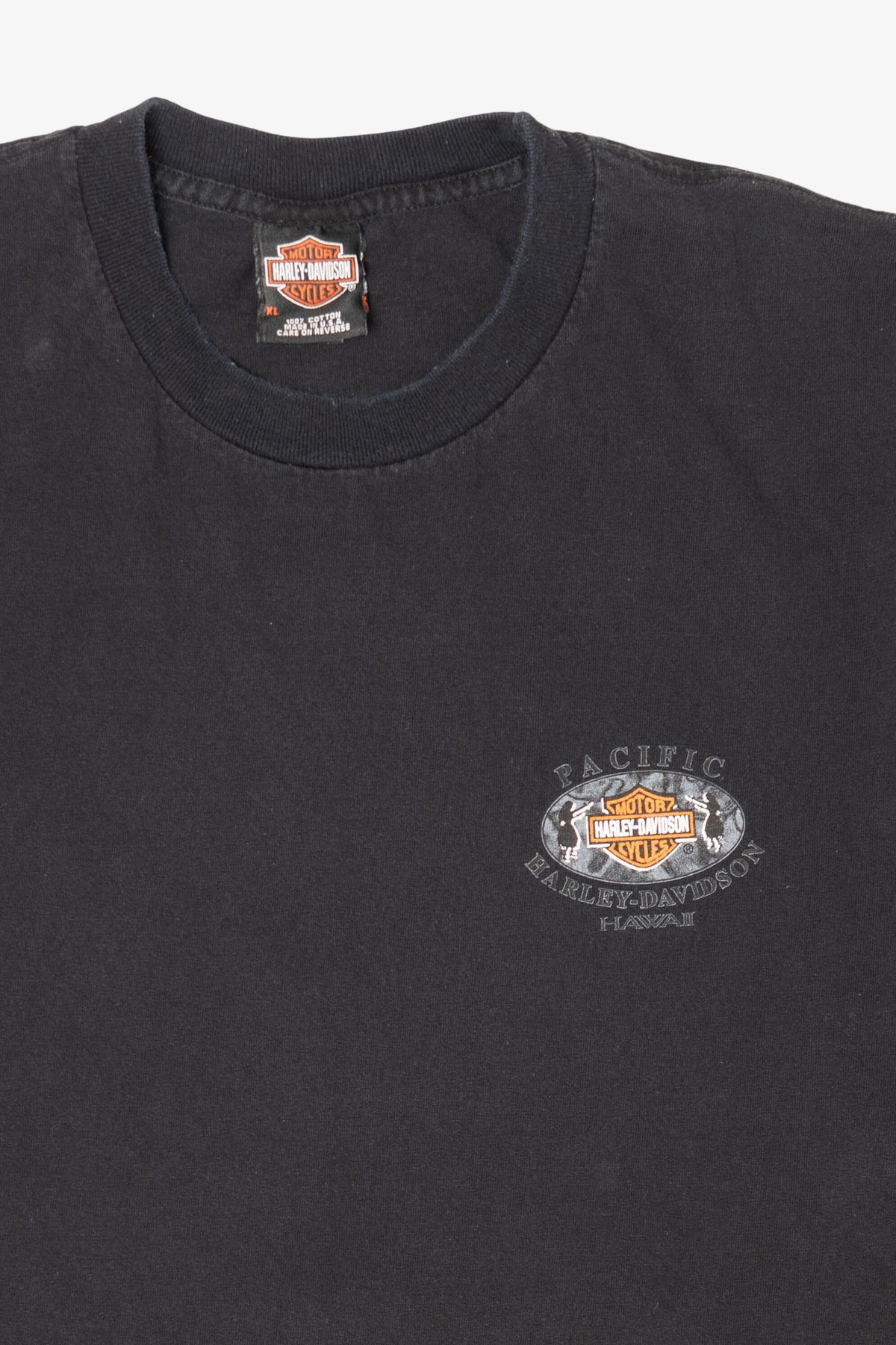 Vintage Pacific Harley Davidson Black T-Shirt (1990s)