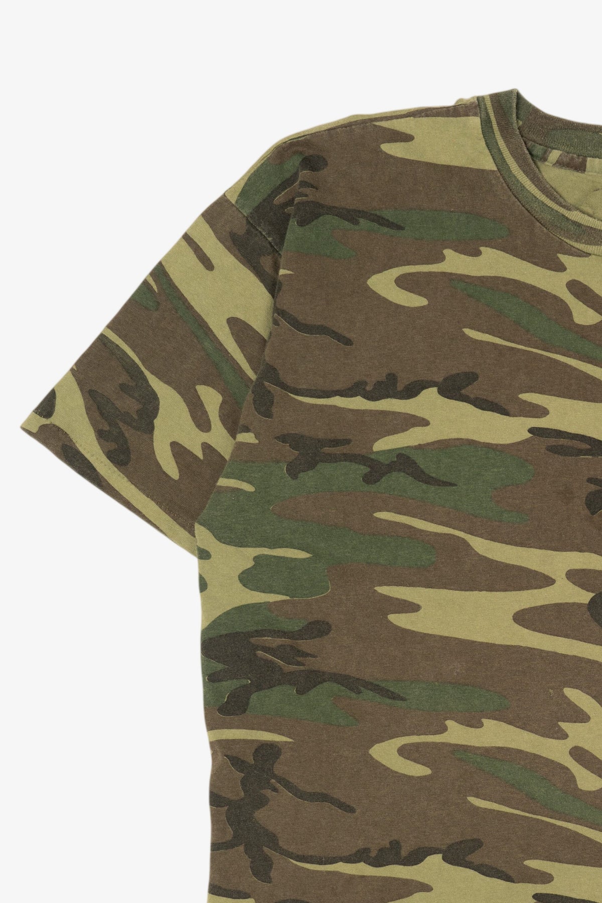 Vintage Green Camouflage John Deer Single Stitch T-Shirt (1990s)