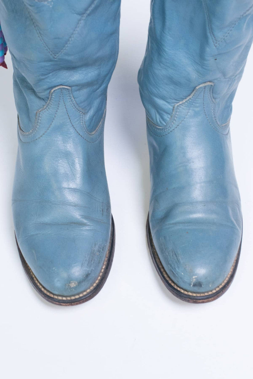 Vintage Wrangler Leather Boots (6.5 M)