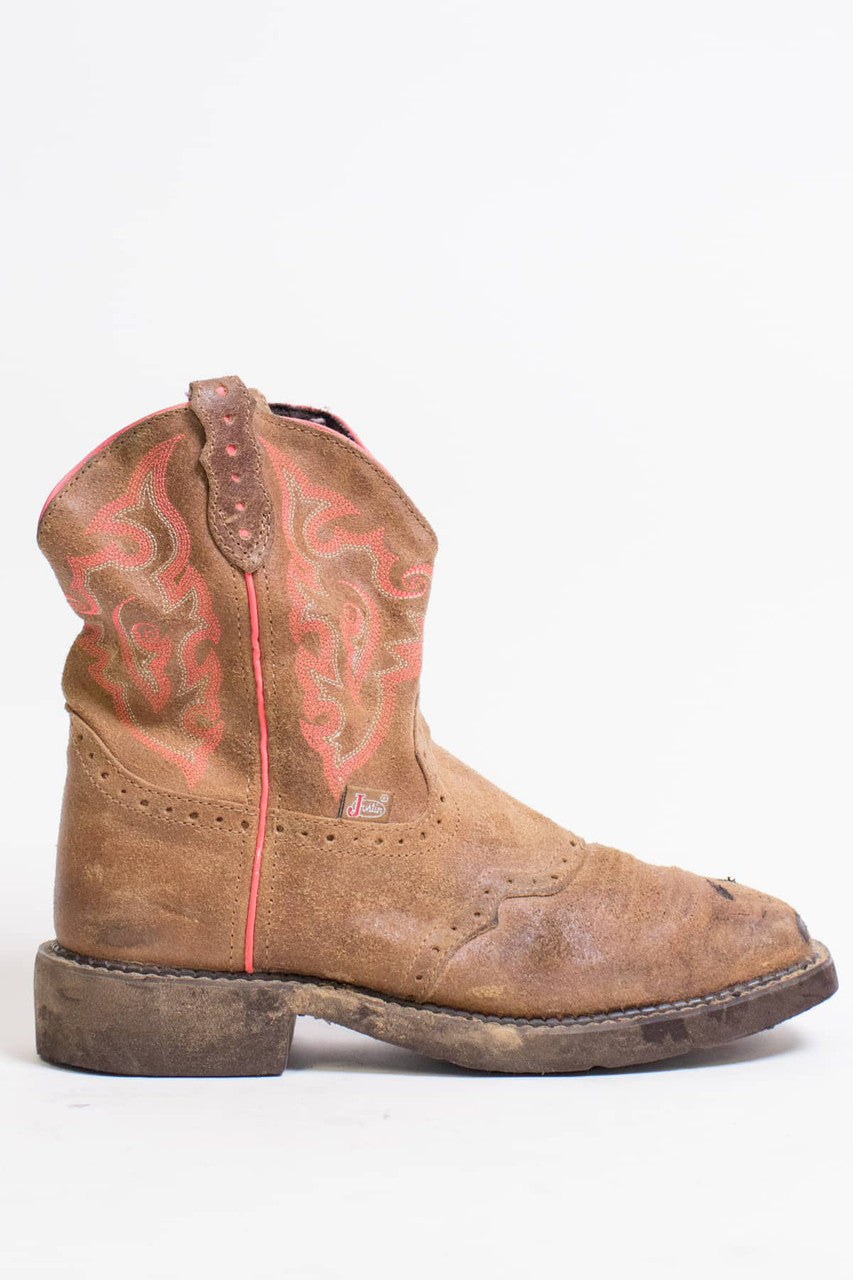 Vintage Justin Cowboy Boot (8 B)