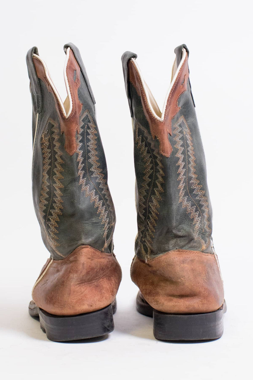 Vintage Old West Cowboy Boot (9.5 D)