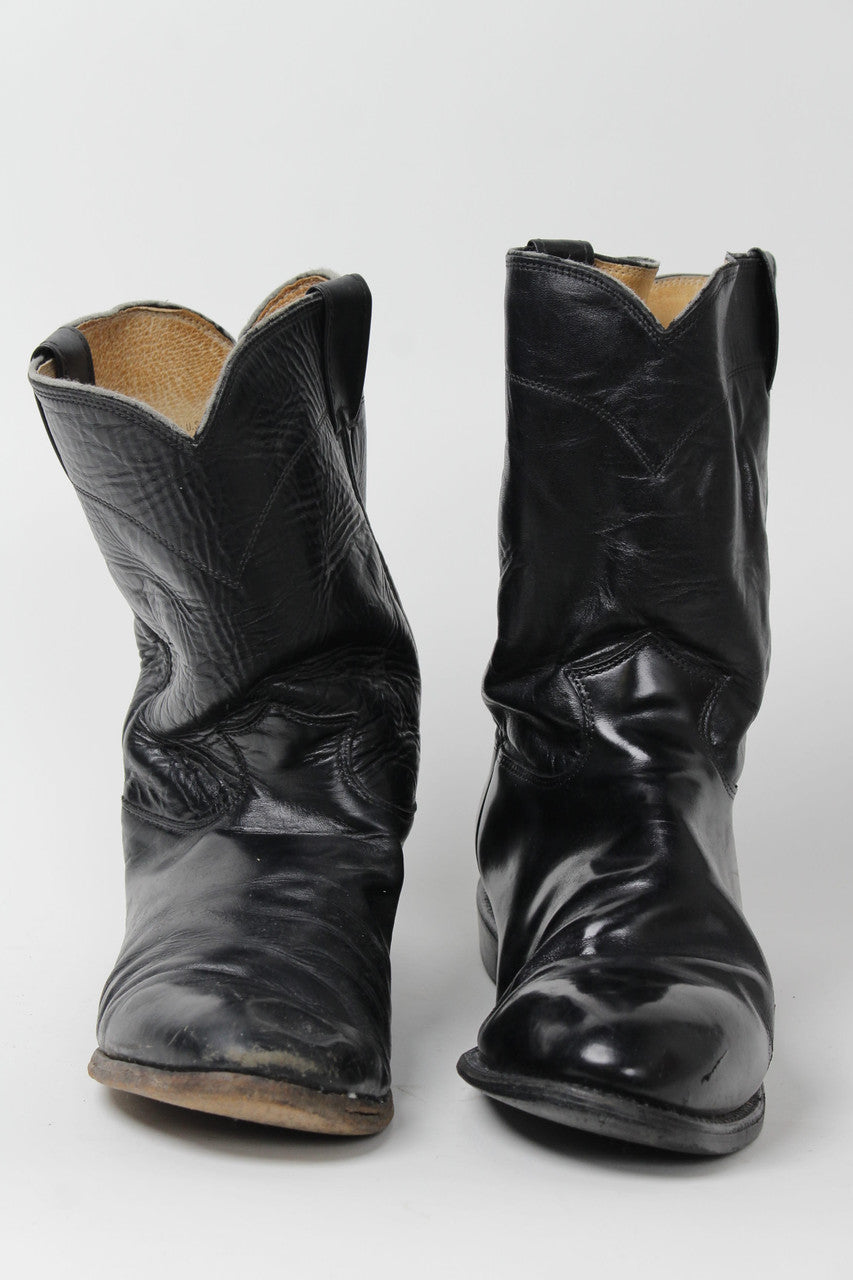 Black Cowboy Boots 12 D
