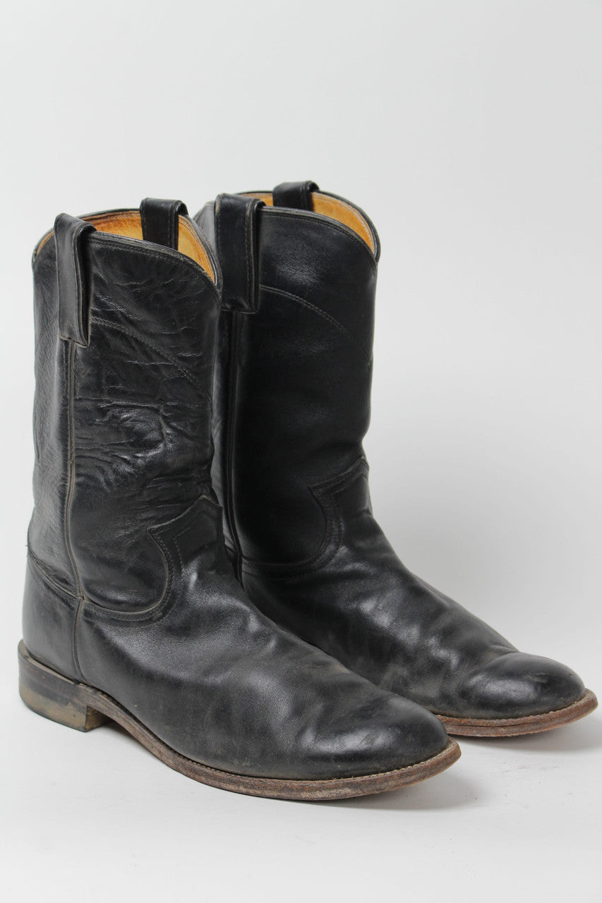 Black Justin Cowboy Boots 8B
