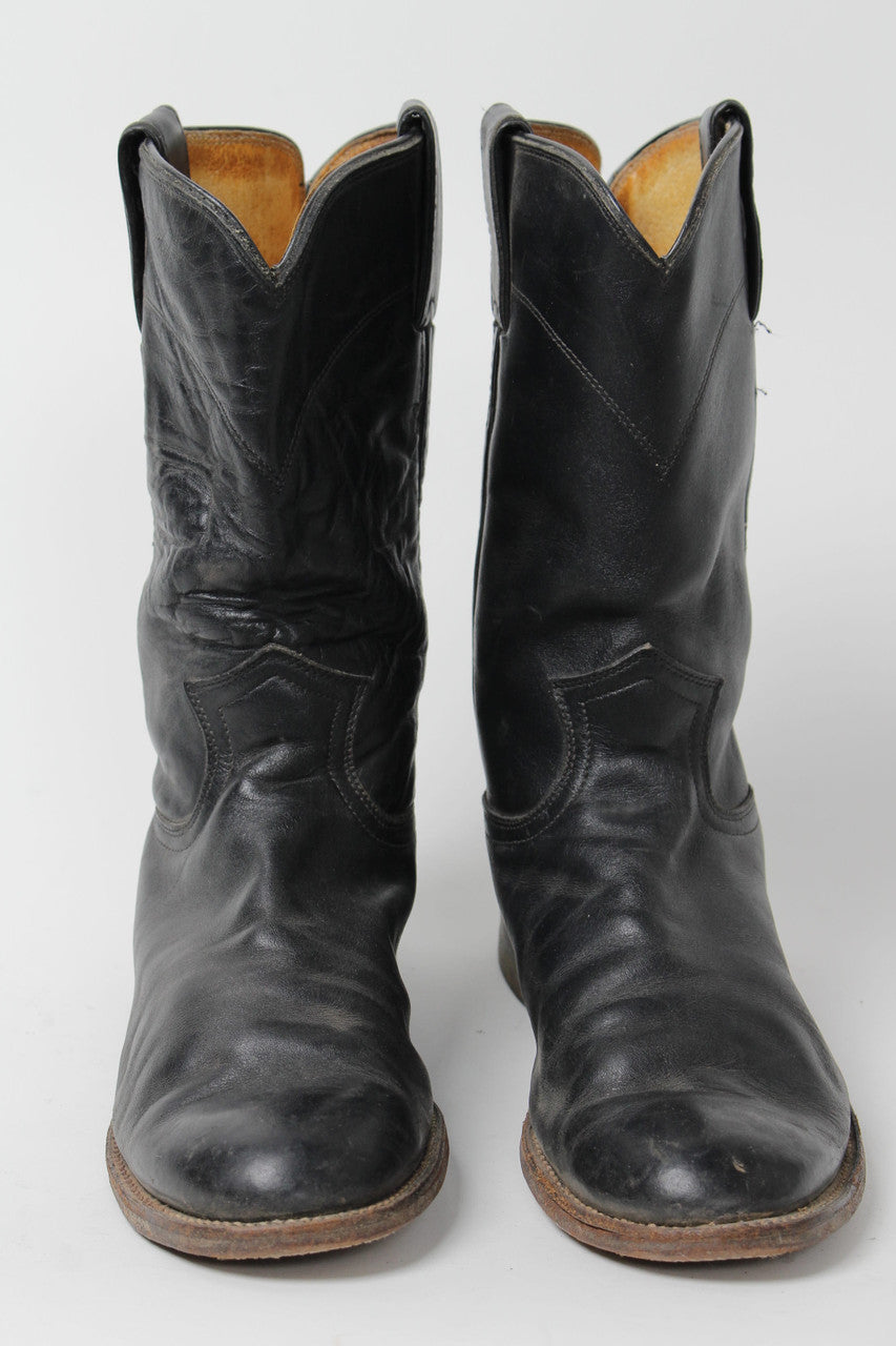 Black Justin Cowboy Boots 8B