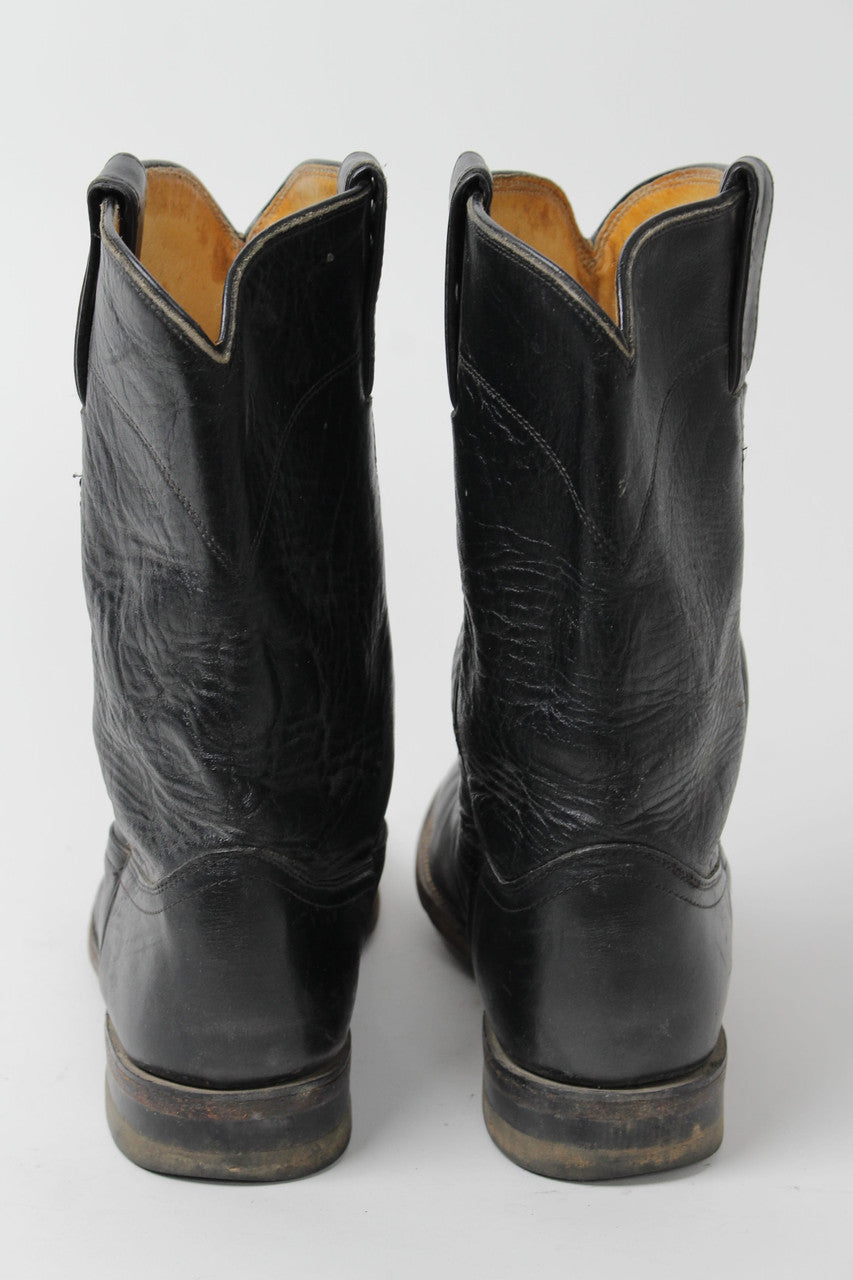Black Justin Cowboy Boots 8B