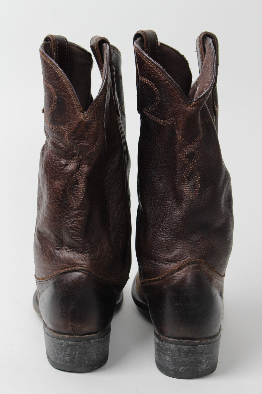 Acme Brown Cowboy Boots (Sz. 9 D) 1267