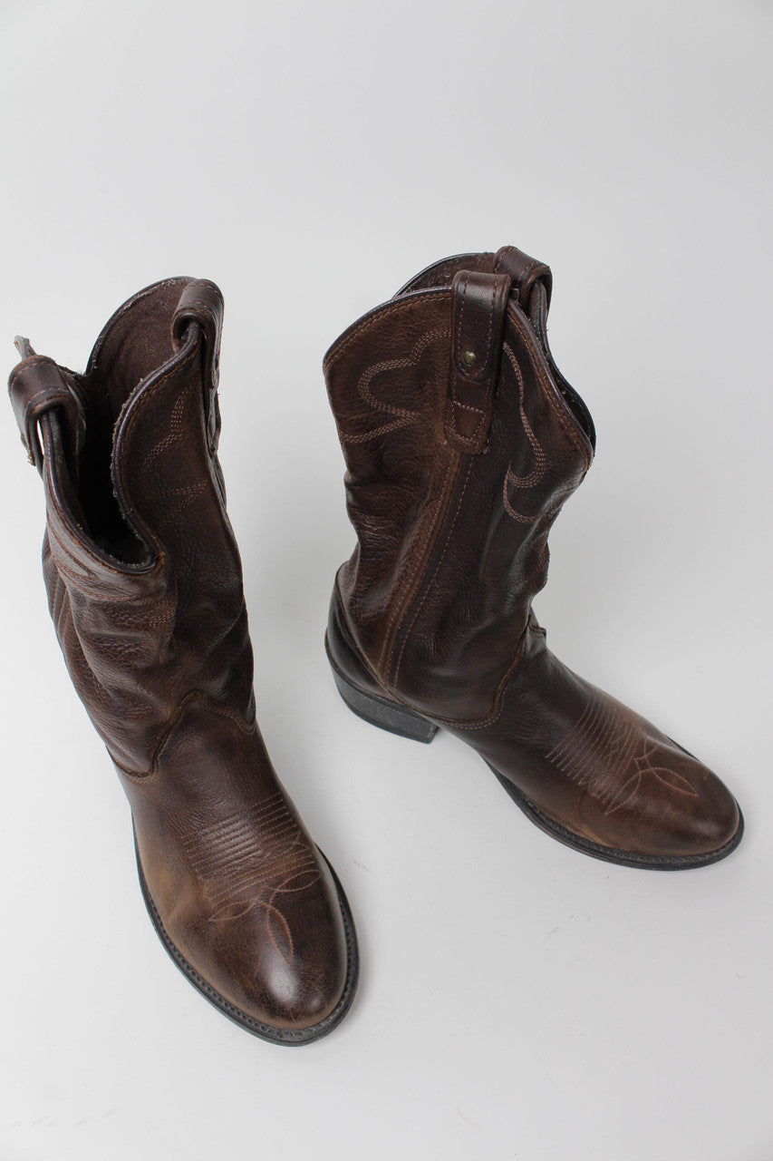Acme Brown Cowboy Boots (Sz. 9 D) 1267