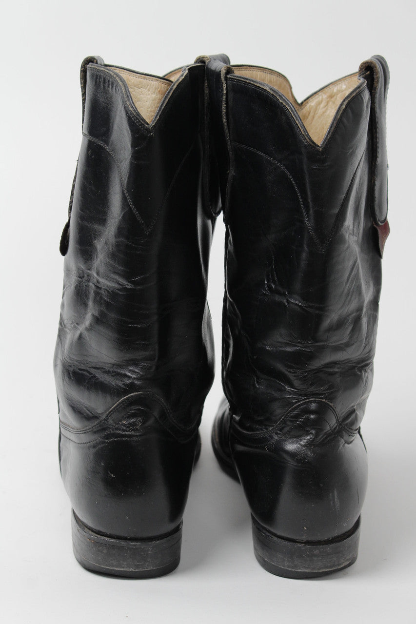 Black Cowboy Boots (Sz. 8 B) 1270