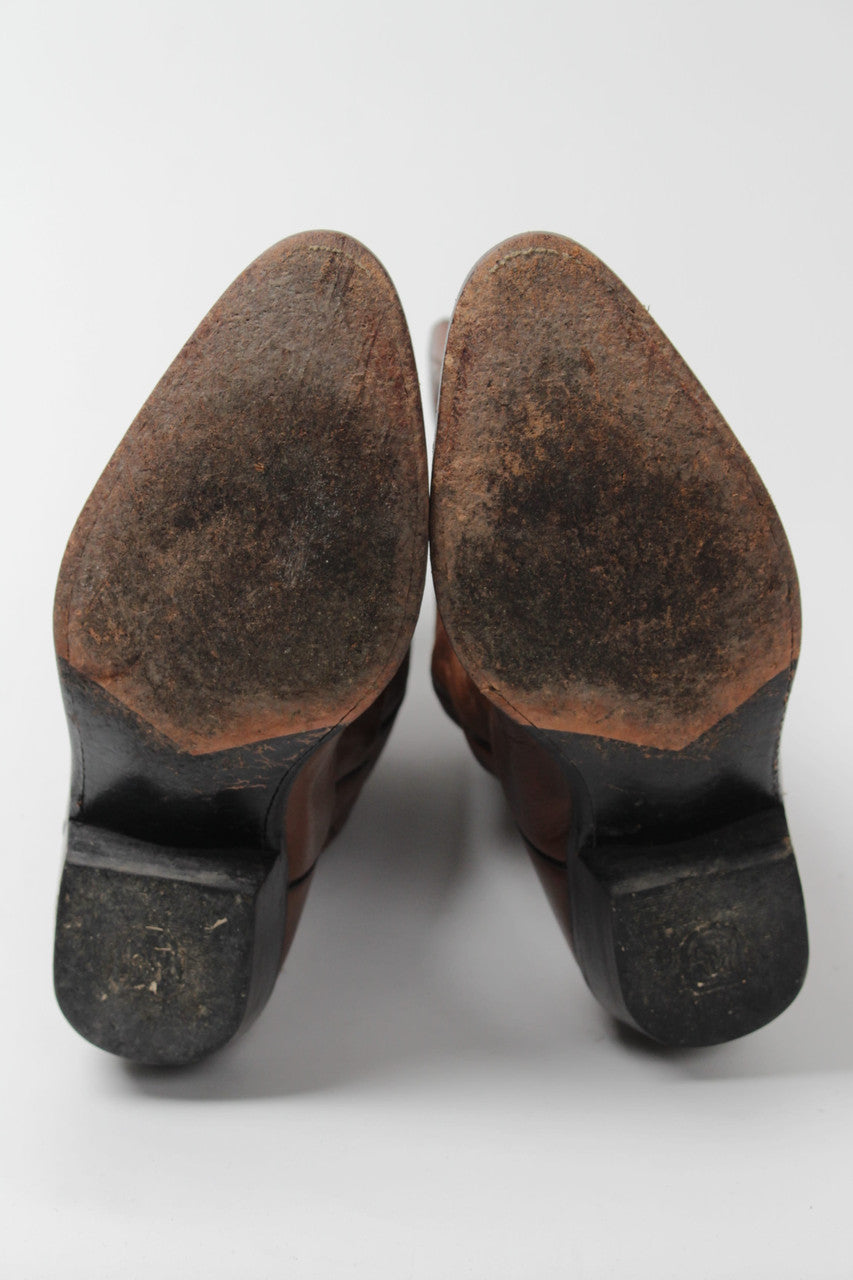 Brown Cowboy Boots (Sz. 7.5 M) 1279