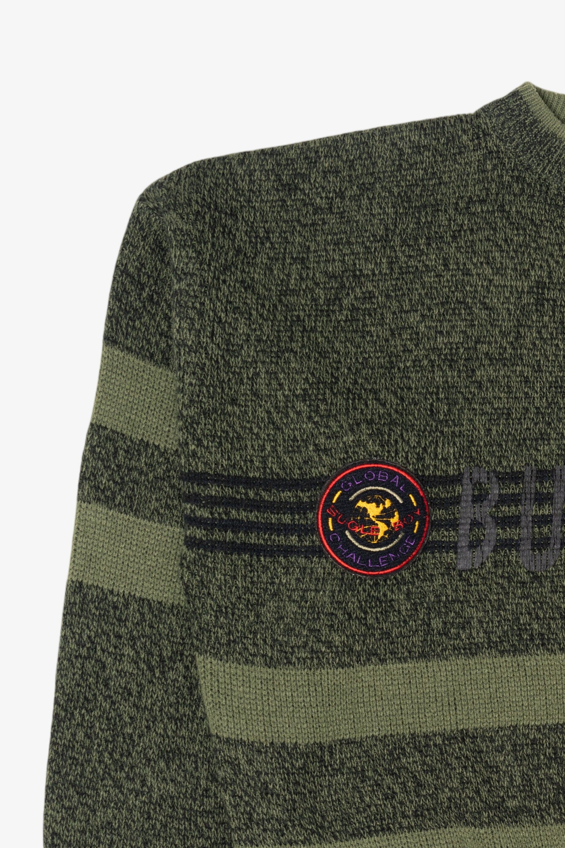 Vintage Green Bugle Boy Sweater (1980s)