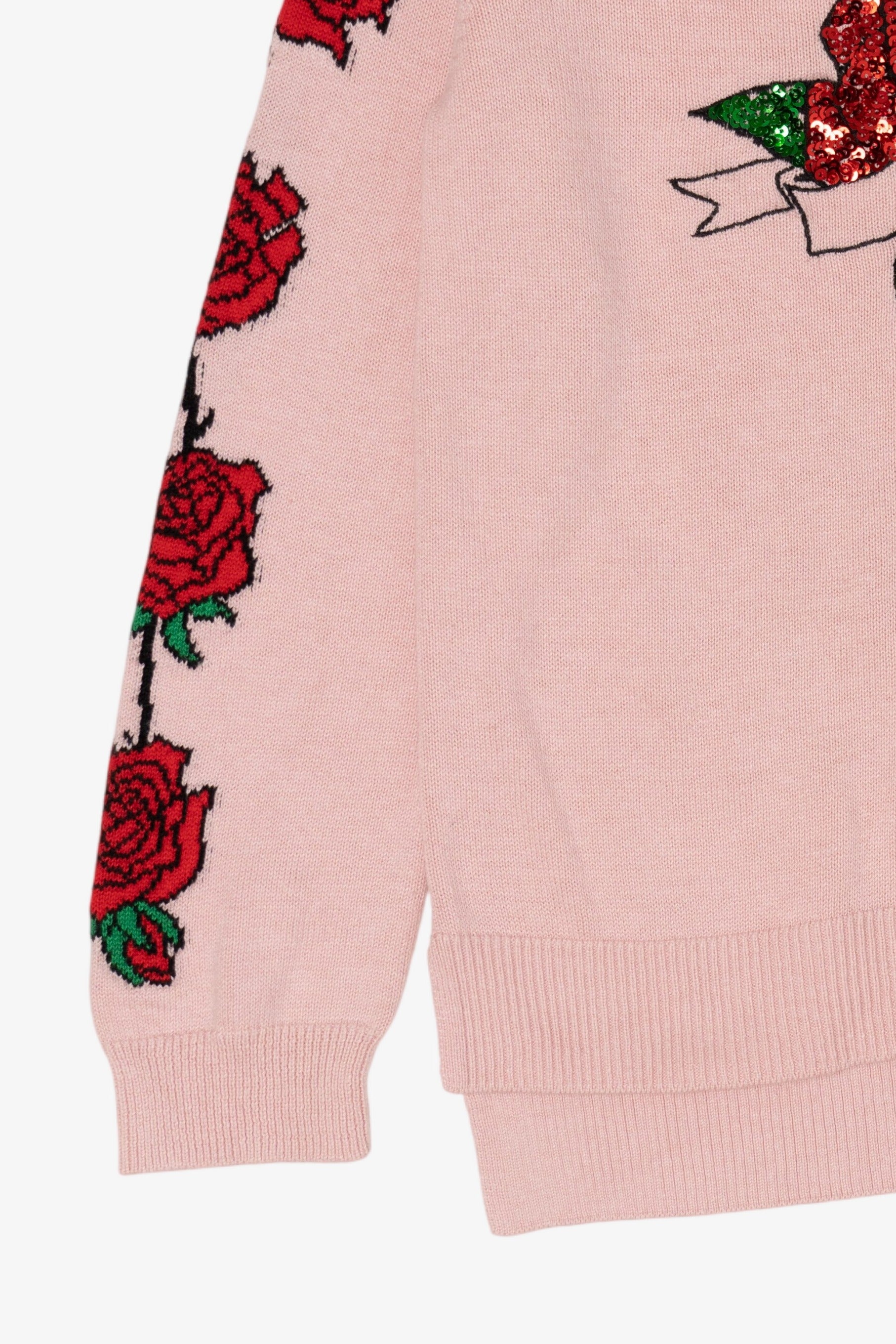 Kids Pink Place Sequin Rose "Love" Sweater (2010s)