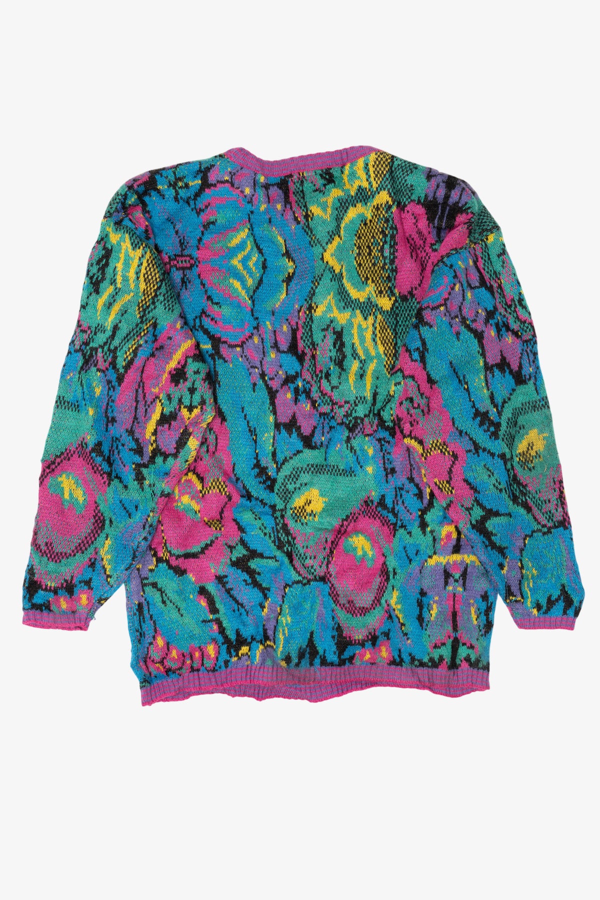 Vintage Colorful Floral Sweater (1980s)
