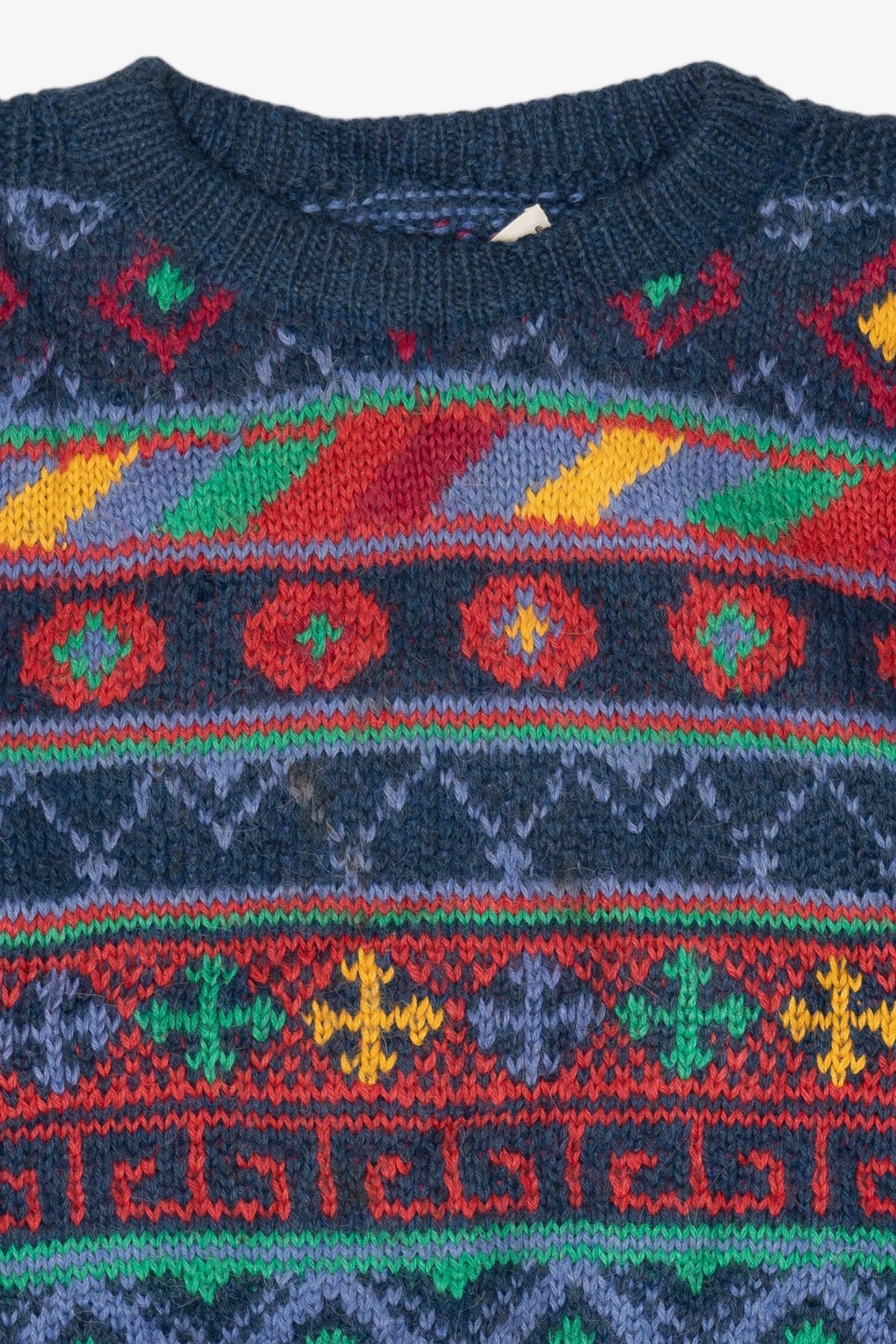 Vintage Hand Made Colorful Peruvian Connection Sweater (1980s)
