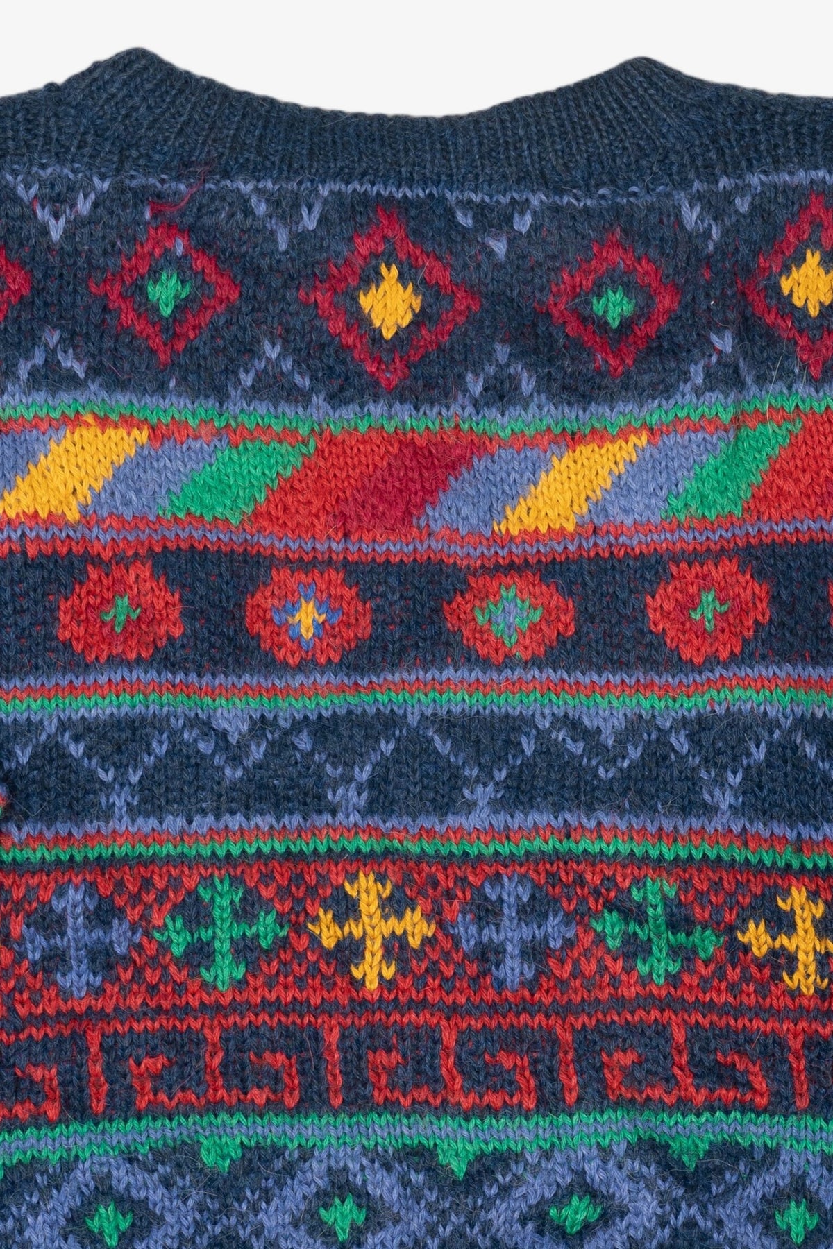 Vintage Hand Made Colorful Peruvian Connection Sweater (1980s)