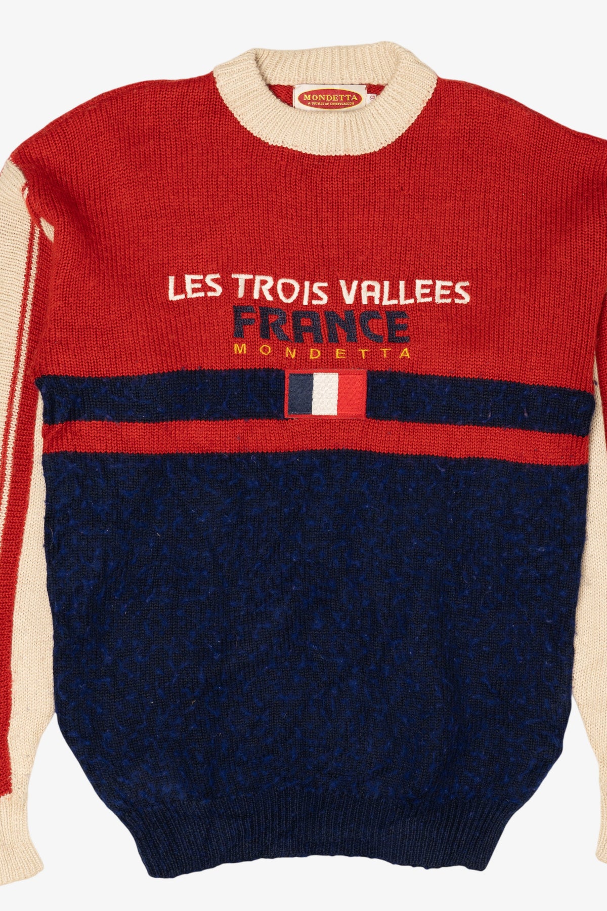Vintage Mondetto "Les Trois Valles France" Ski Sweater (1990s)