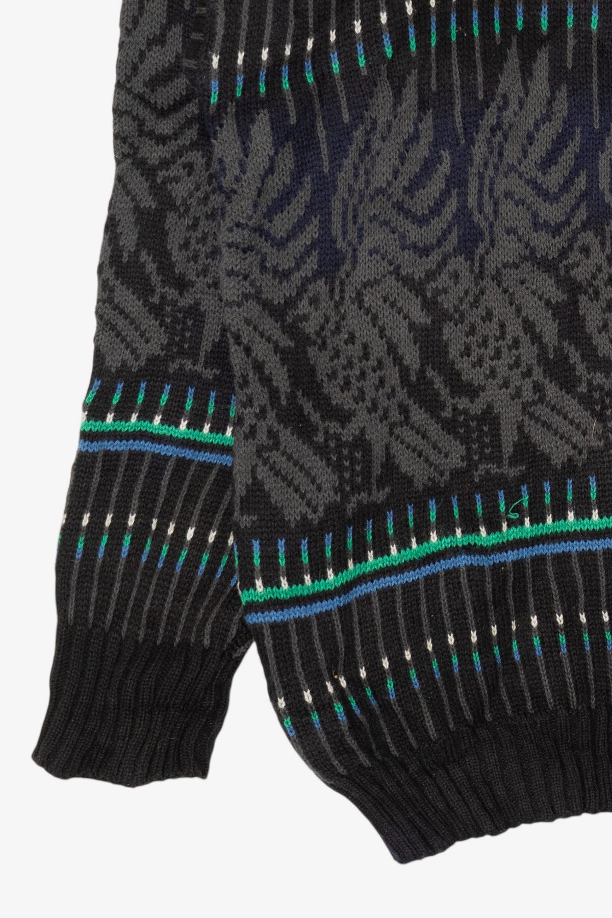 Vintage Black Wrangler Patterned Sweater (1980s)
