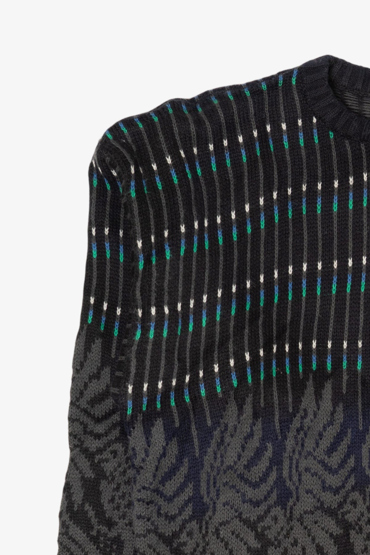 Vintage Black Wrangler Patterned Sweater (1980s)
