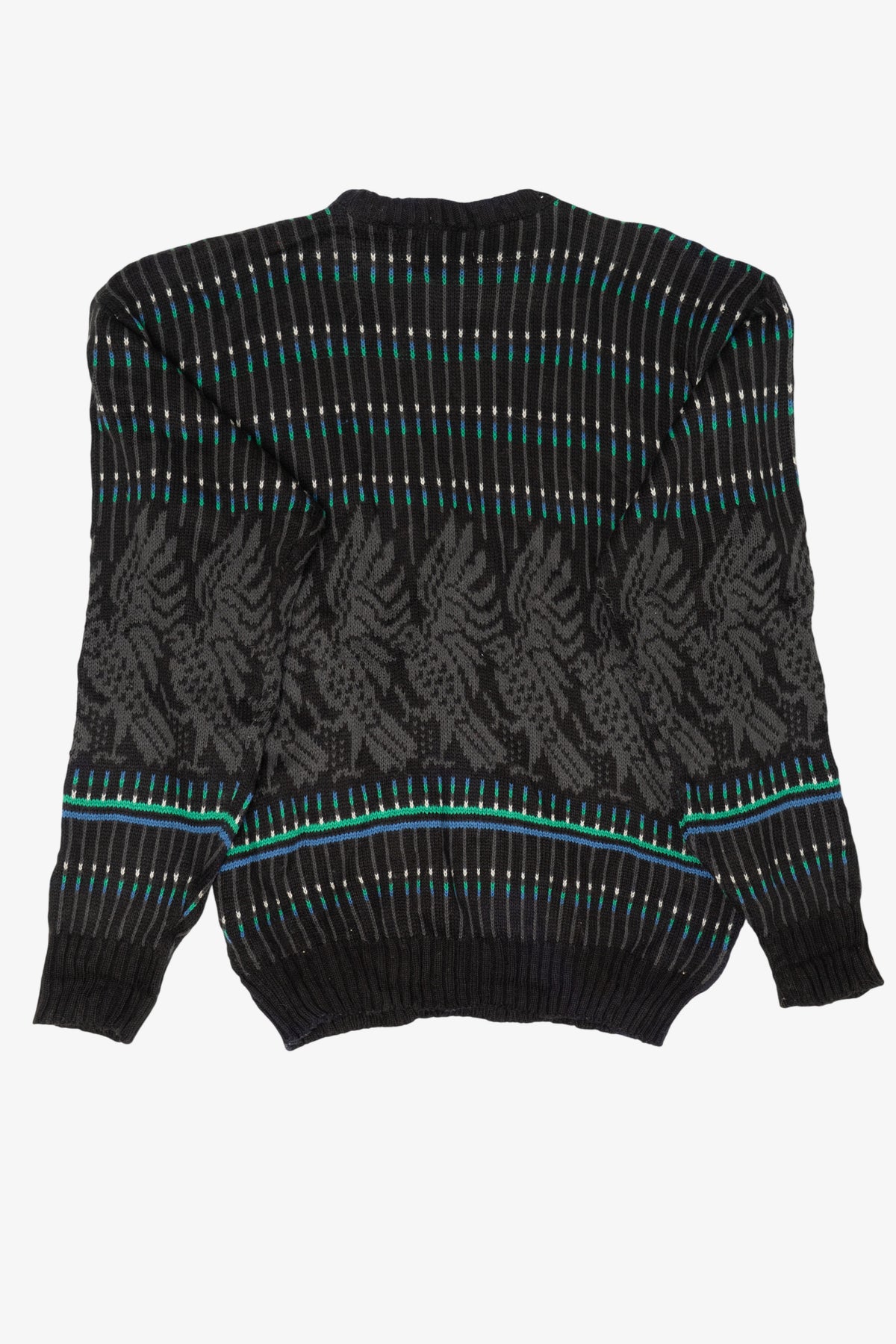 Vintage Black Wrangler Patterned Sweater (1980s)