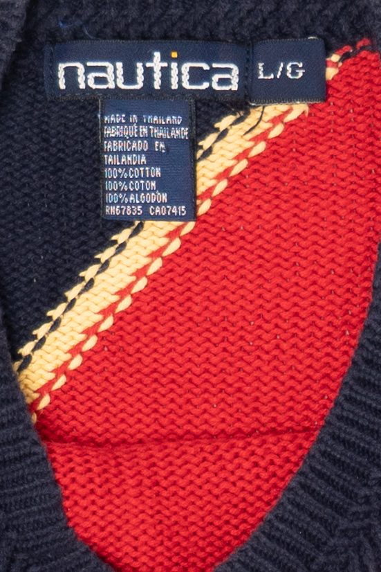 Vintage Color Block Nautica Sweater (1990s)