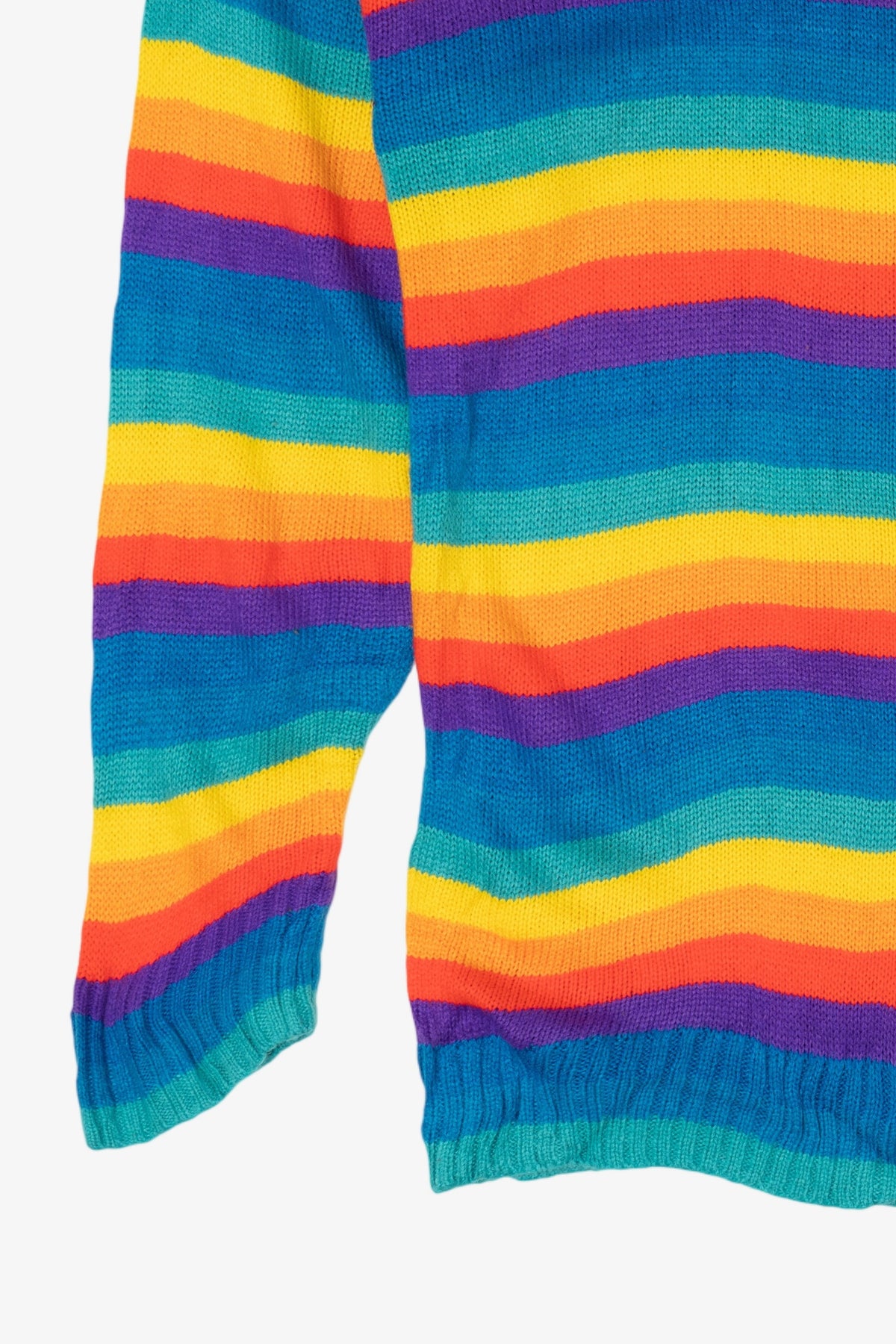 Rainbow Striped Misslook Sweater (2010s)