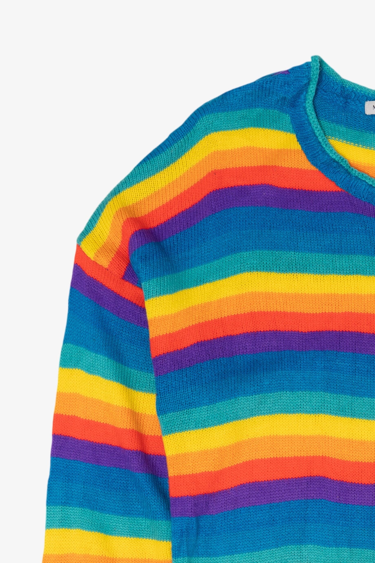 Rainbow Striped Misslook Sweater (2010s)