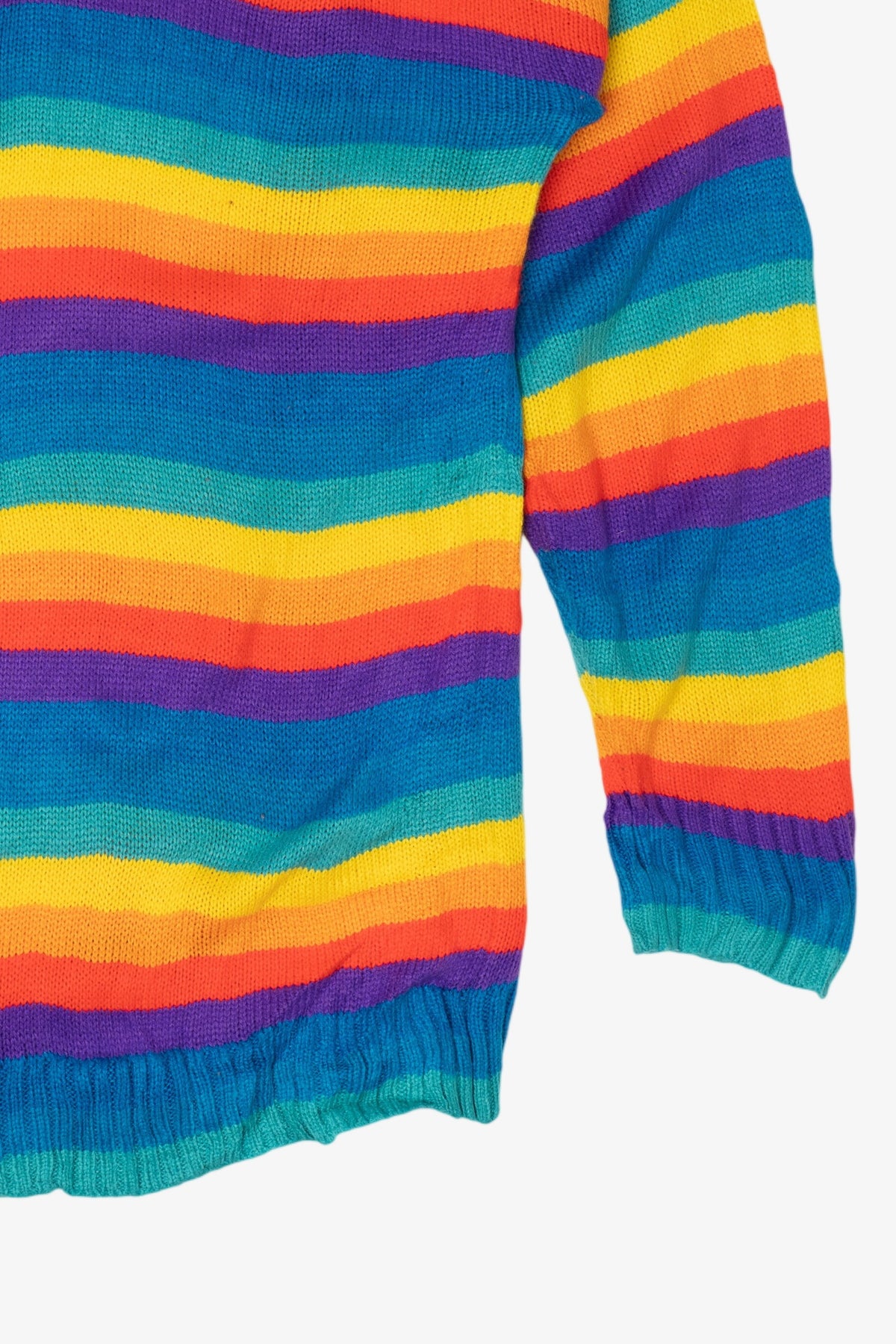 Rainbow Striped Misslook Sweater (2010s)