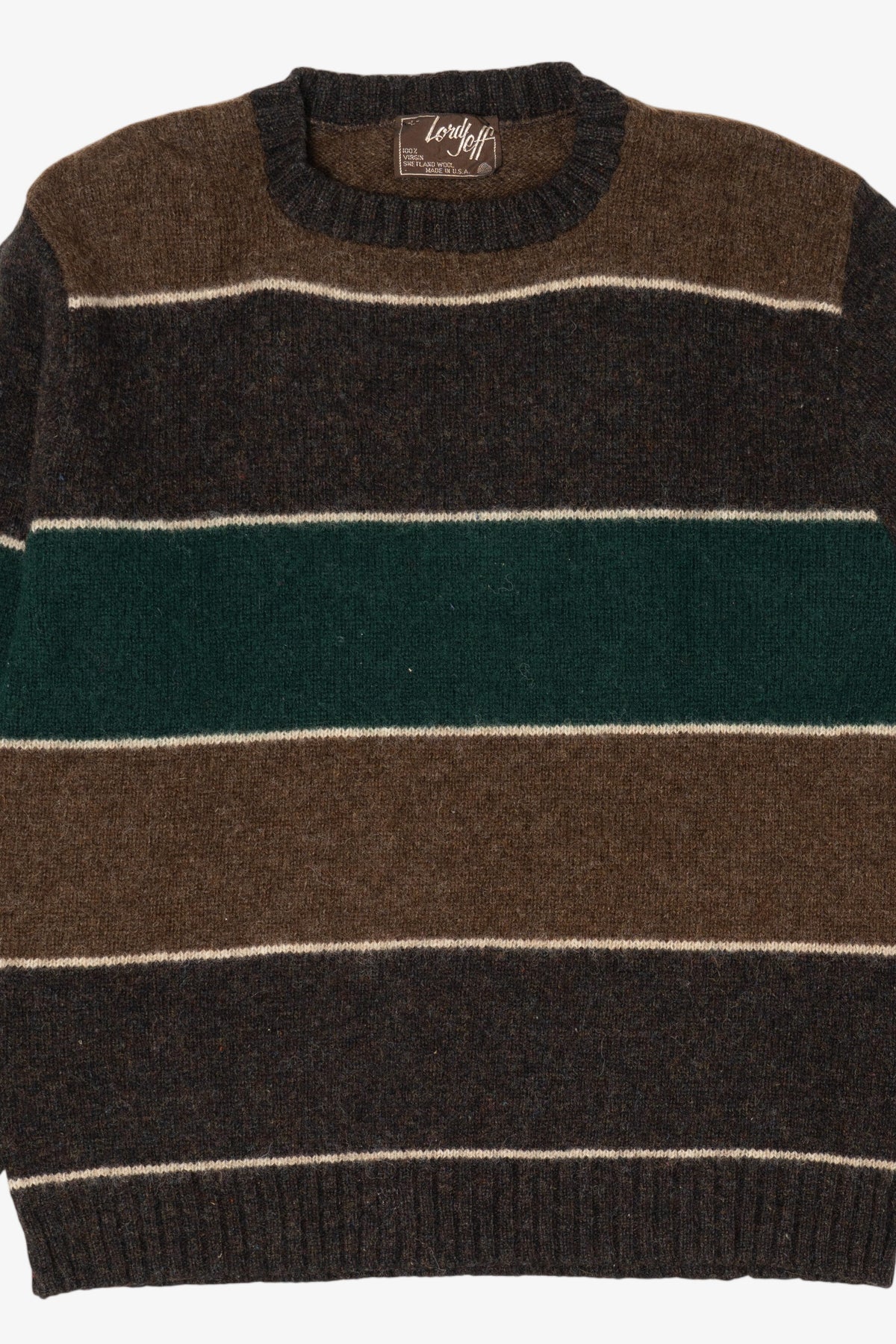 Vintage Striped Brown Lord Jeff Sweater (1980s)