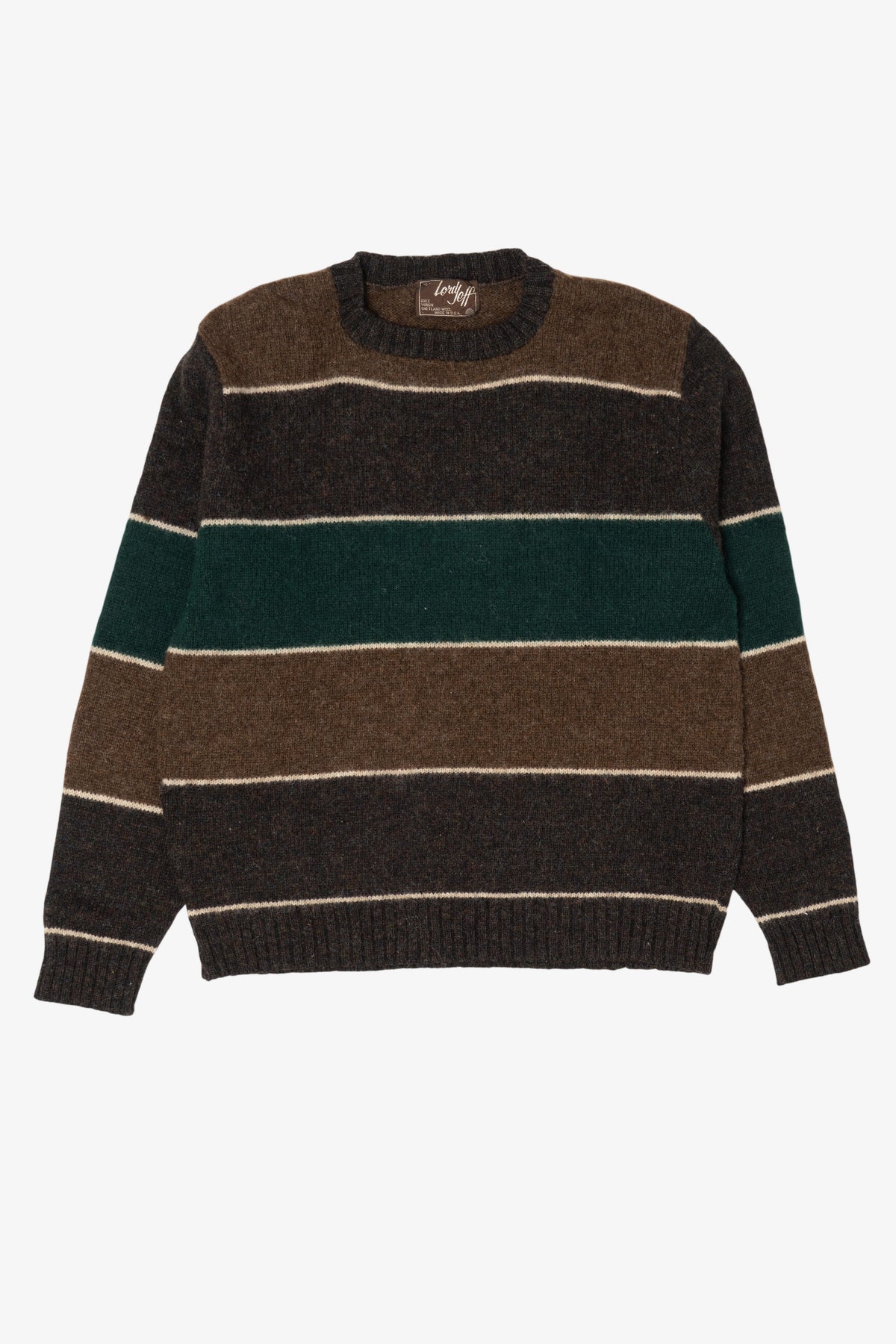 Vintage Striped Brown Lord Jeff Sweater (1980s)