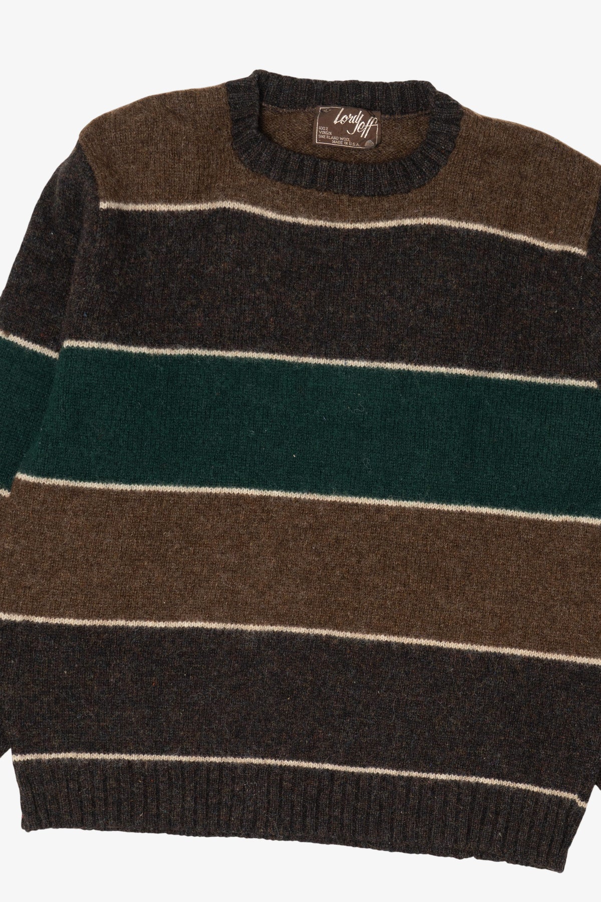 Vintage Striped Brown Lord Jeff Sweater (1980s)
