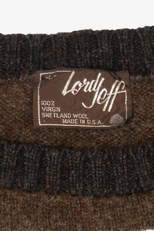 Vintage Striped Brown Lord Jeff Sweater (1980s)