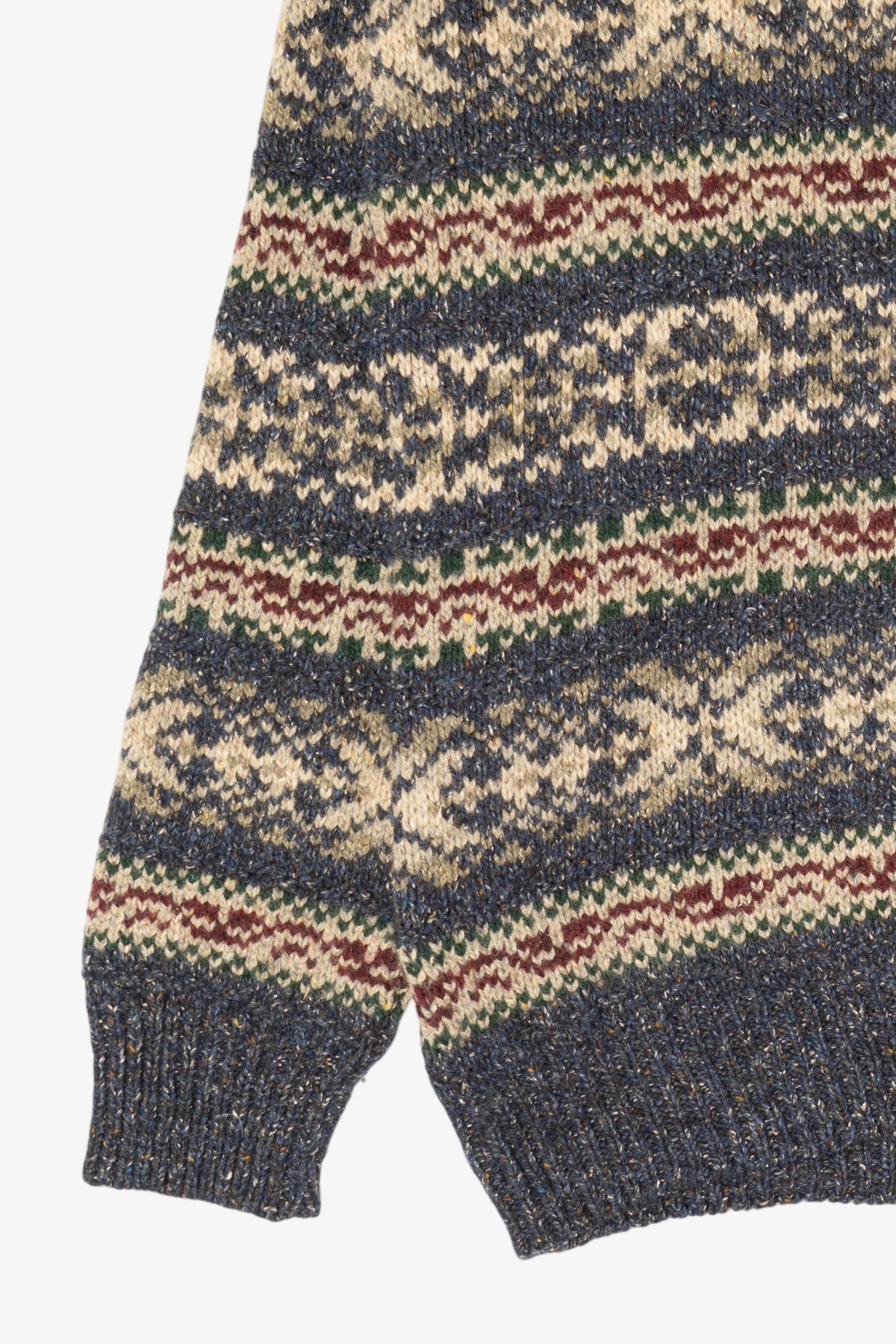 Vintage Gray Edward Bryan Fair Isle Sweater (1990s)