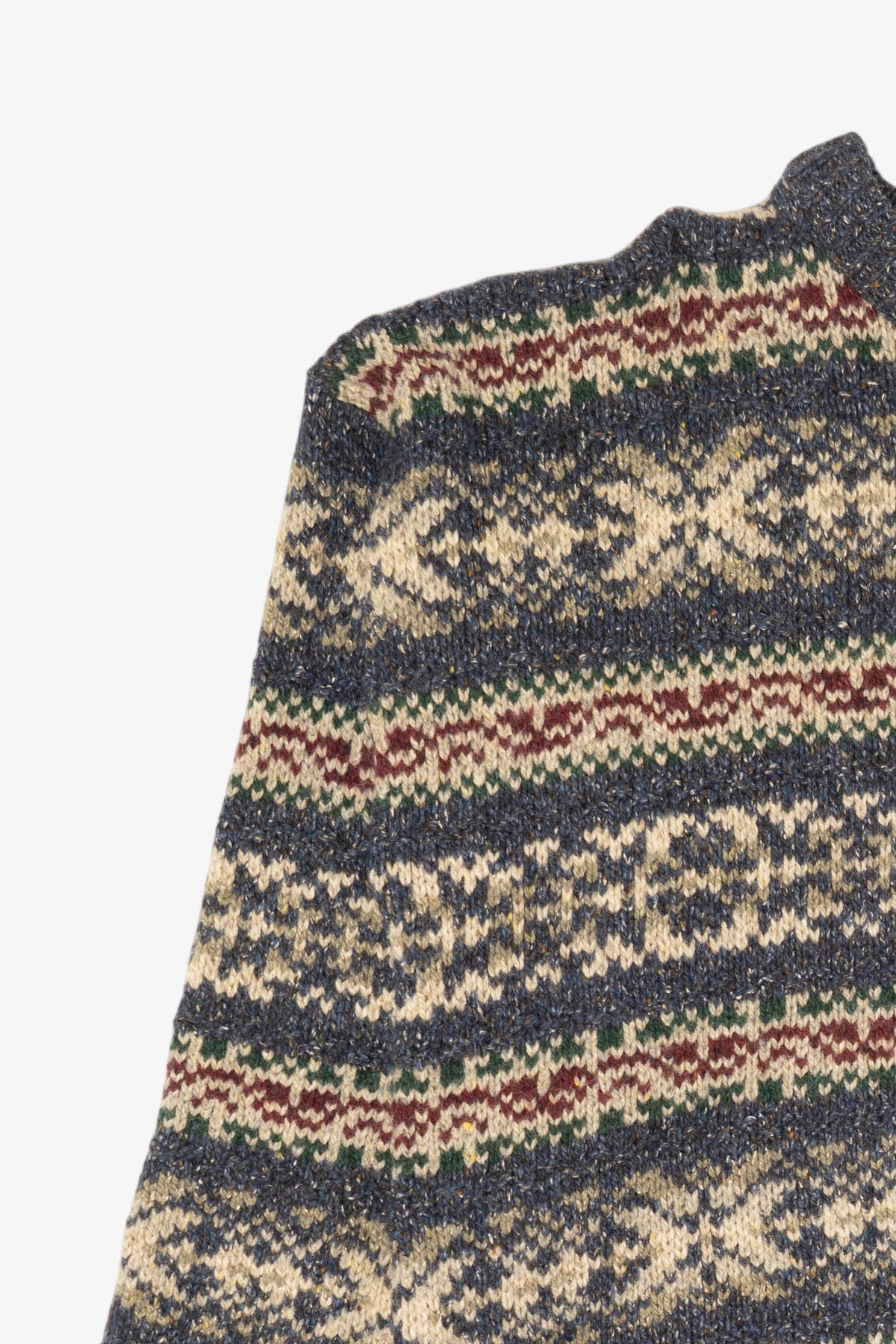 Vintage Gray Edward Bryan Fair Isle Sweater (1990s)