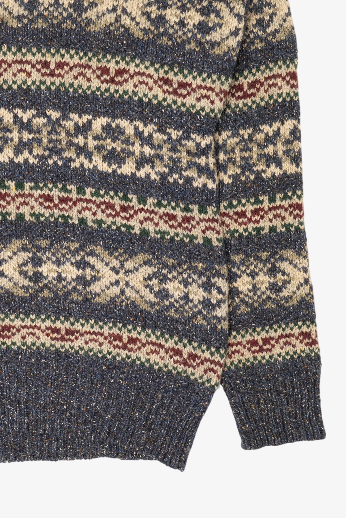 Vintage Gray Edward Bryan Fair Isle Sweater (1990s)