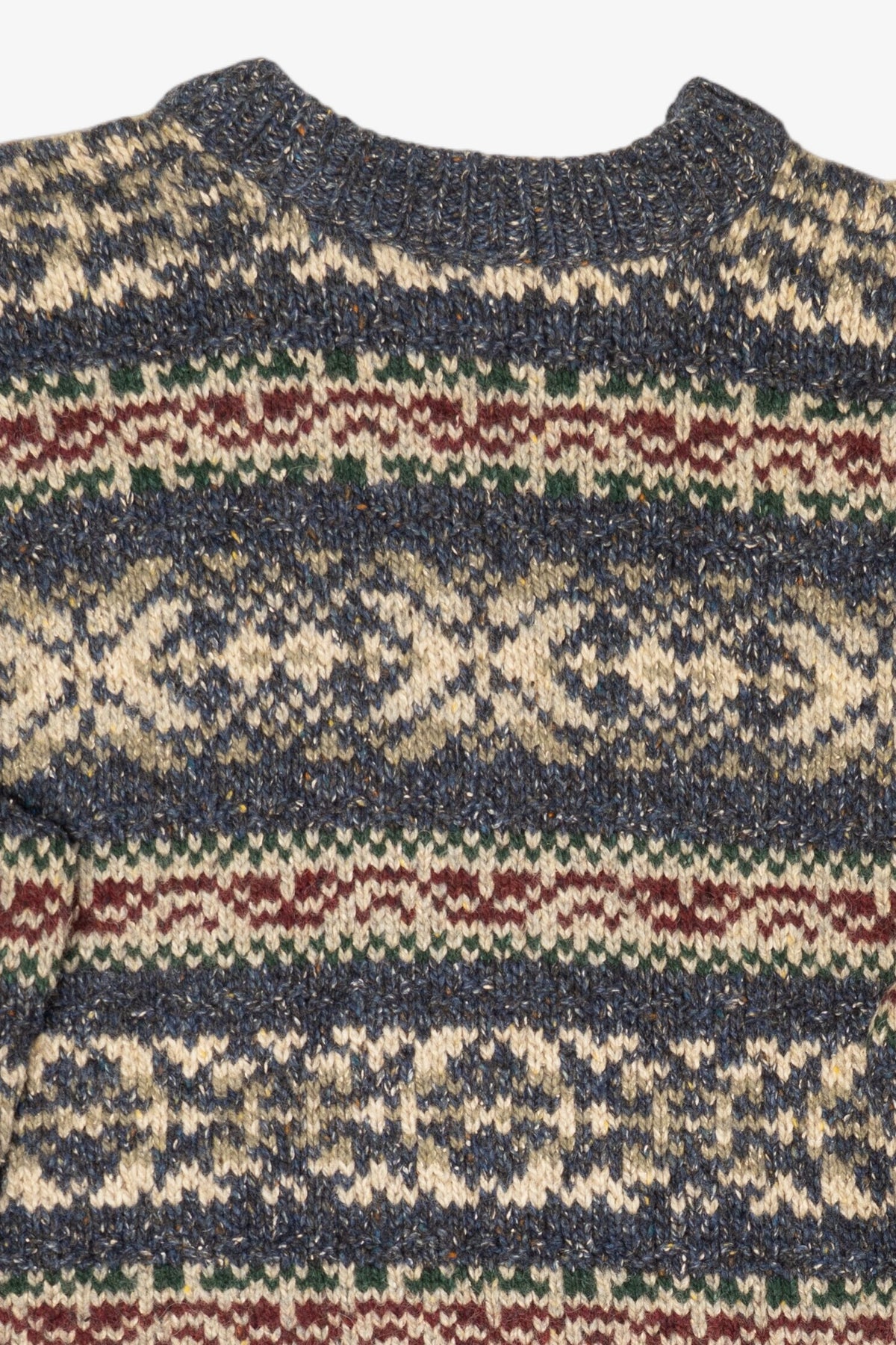 Vintage Gray Edward Bryan Fair Isle Sweater (1990s)