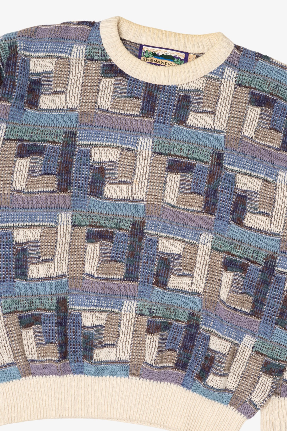 Vintage Shenandoah Block Pattern Sweater (1990s)