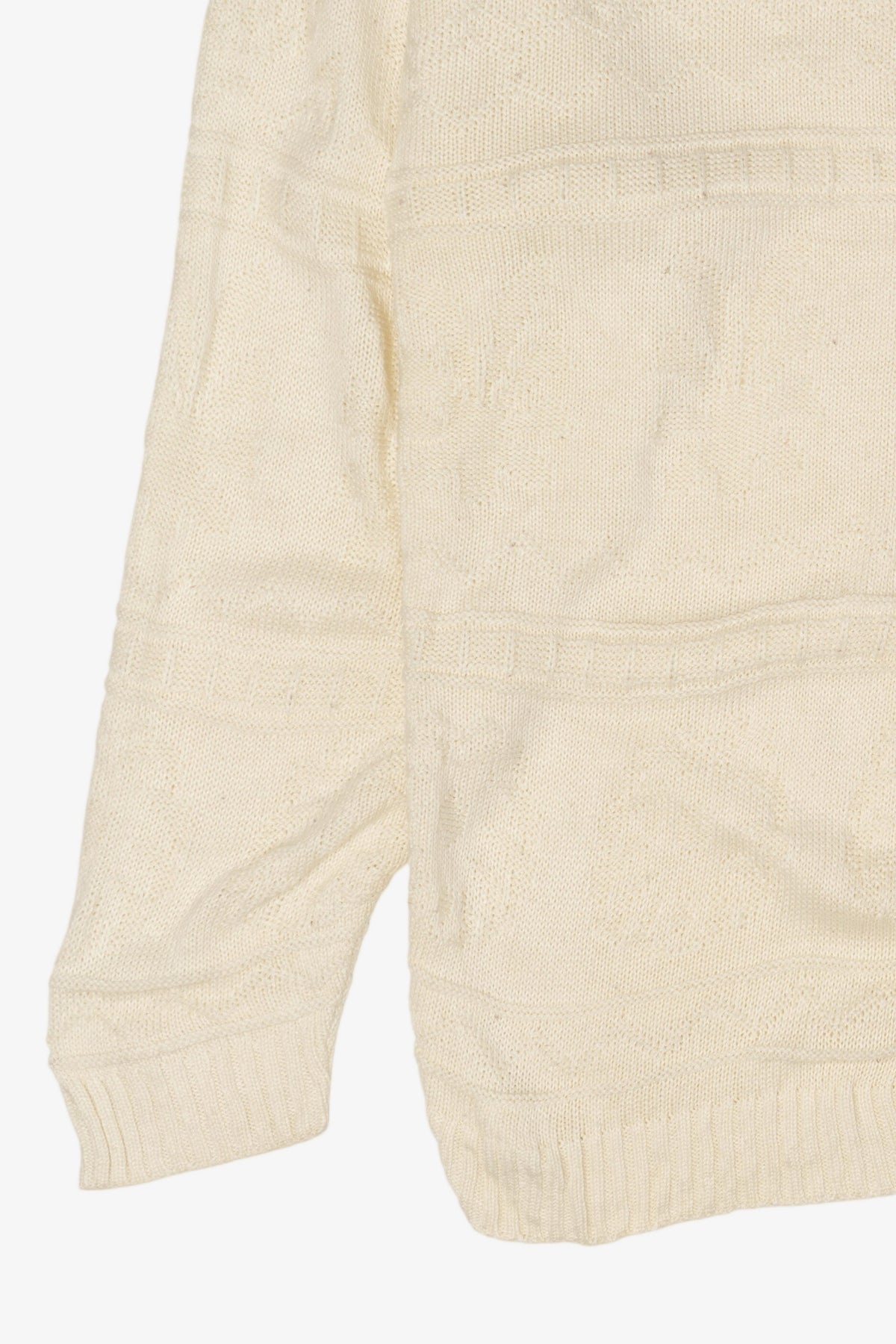 Vintage Ivory Middlebrook Park Textured Knit Sweater (1990s)