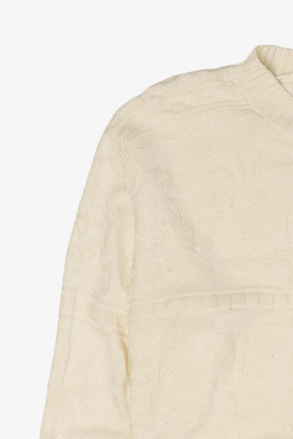 Vintage Ivory Middlebrook Park Textured Knit Sweater (1990s)