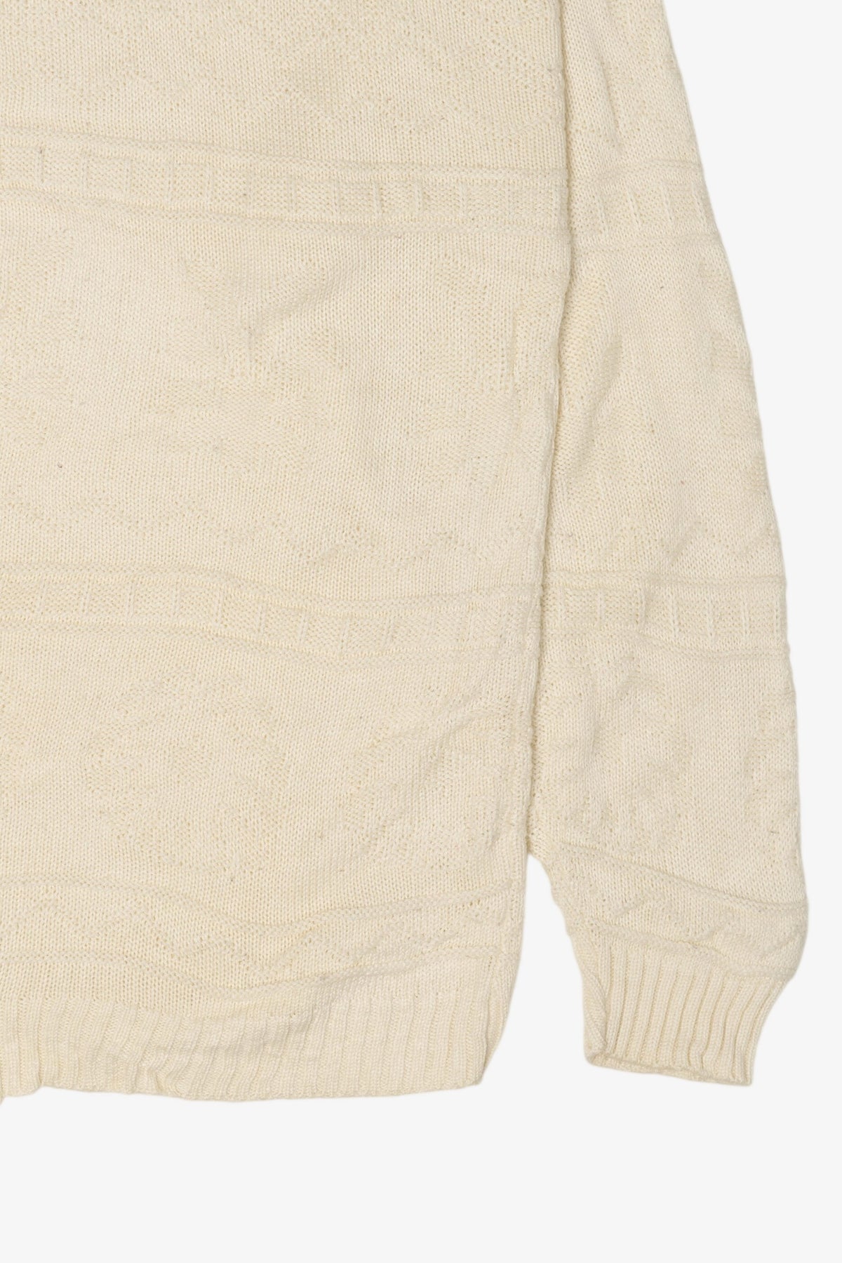 Vintage Ivory Middlebrook Park Textured Knit Sweater (1990s)