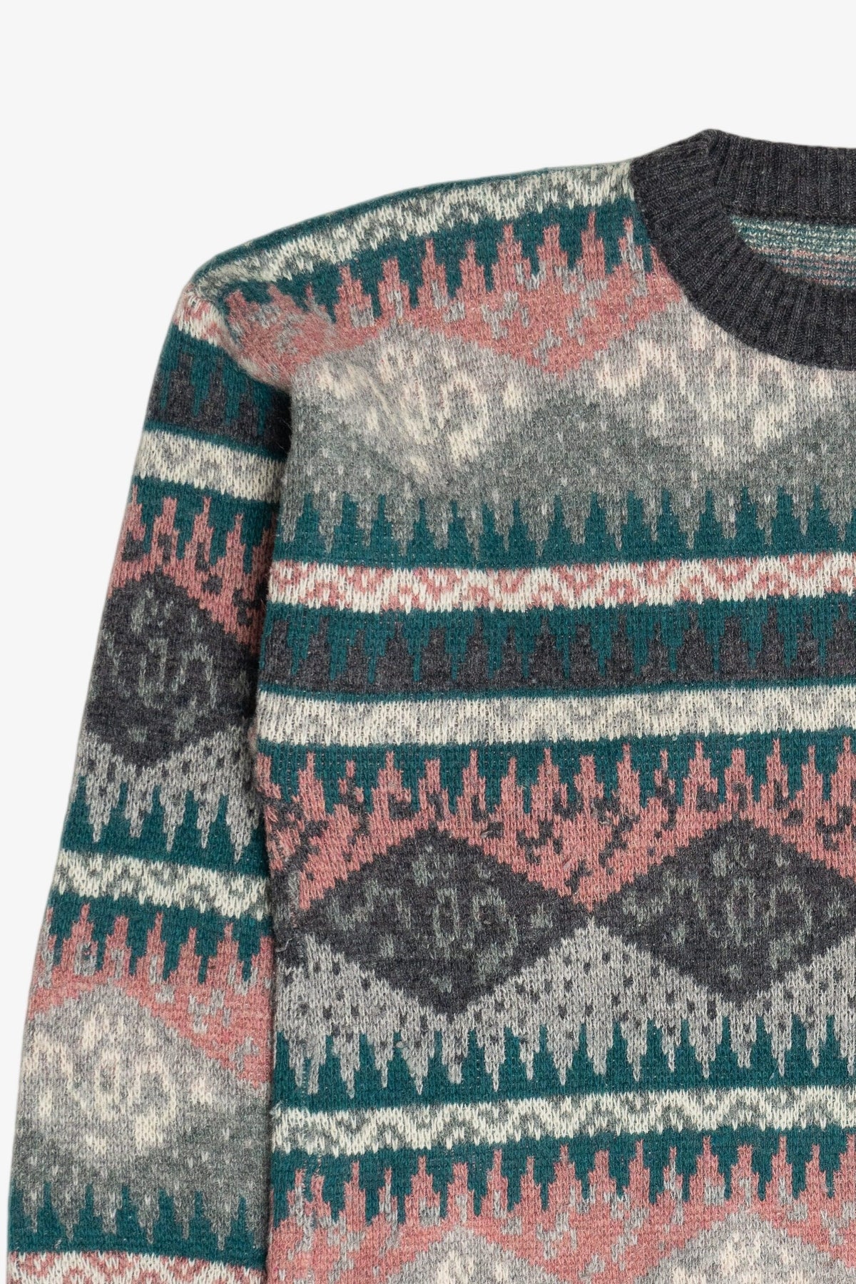 Vintage Fair Isle Wool Blend Sweater (1980s)